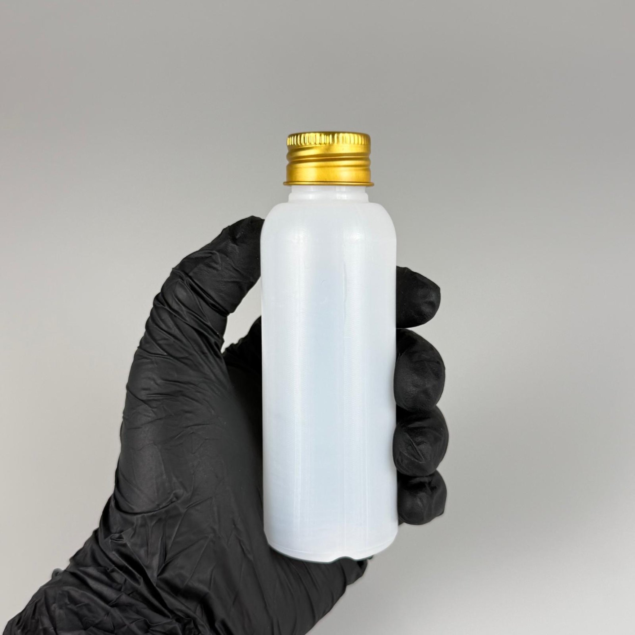100 CC NATÜREL SERT POLİETİLEN ASETON ŞİŞESİ ( 24 MM ) + KÖPÜK CONTALI GOLD METAL ALÜMİNYUM KAPAKLI + KOLONYA TIPALI TAKIM - 100 ML KAPAKLI PLASTİK ASETON ŞİŞELERİ