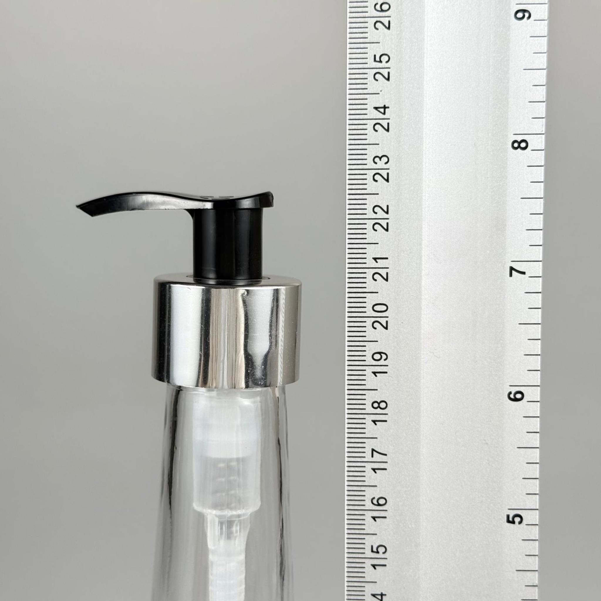 250 CC BOĞAZLI CAM ŞİŞE - GÜMÜŞ POMPALI - 250 ML POMPALI ŞİŞE