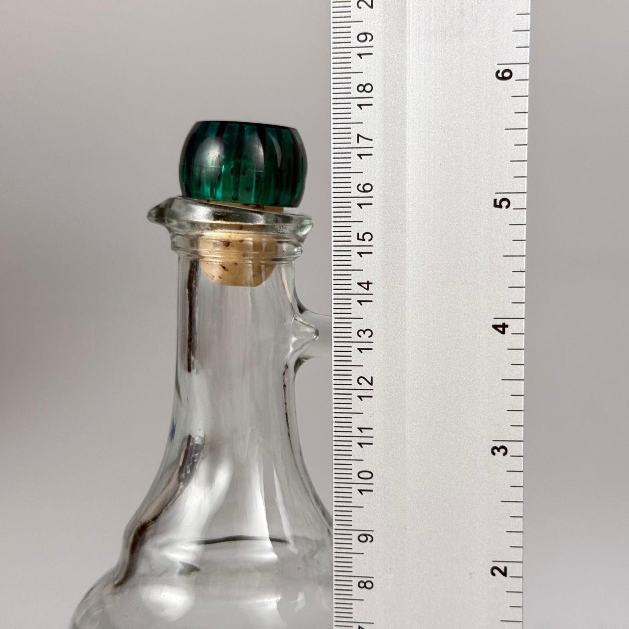 250 CC GAGALI KULPLU YAĞLIK CAM ŞİŞE - 250 ML GALON YAĞDANLIK ŞİŞE - YAĞ ŞİŞESİ - YEŞİL DOĞAL MANTAR TIPALI