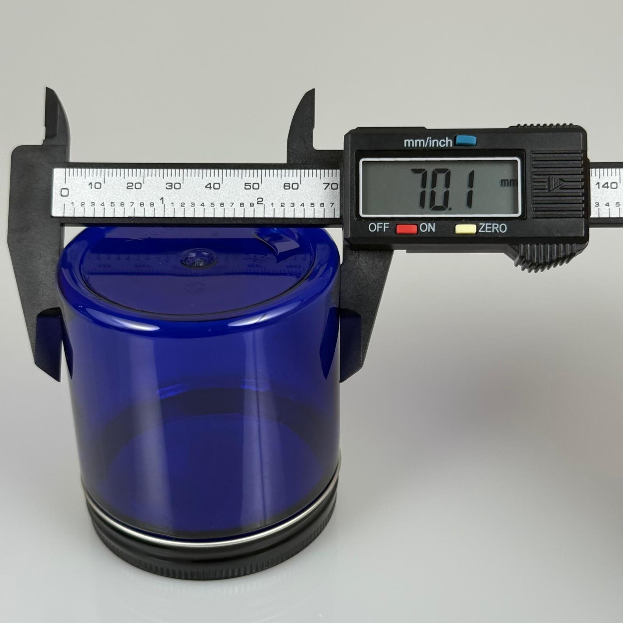 250 ML SERT PET KAVANOZ + SİYAH METAL KAPAK + İÇ TIPA - 250 CC KALIN MAVİ PLASTİK KAVANOZ SİYAH METAL KAPAKLI İÇ TIPALI TAKIM - KREM KAVANOZLARI