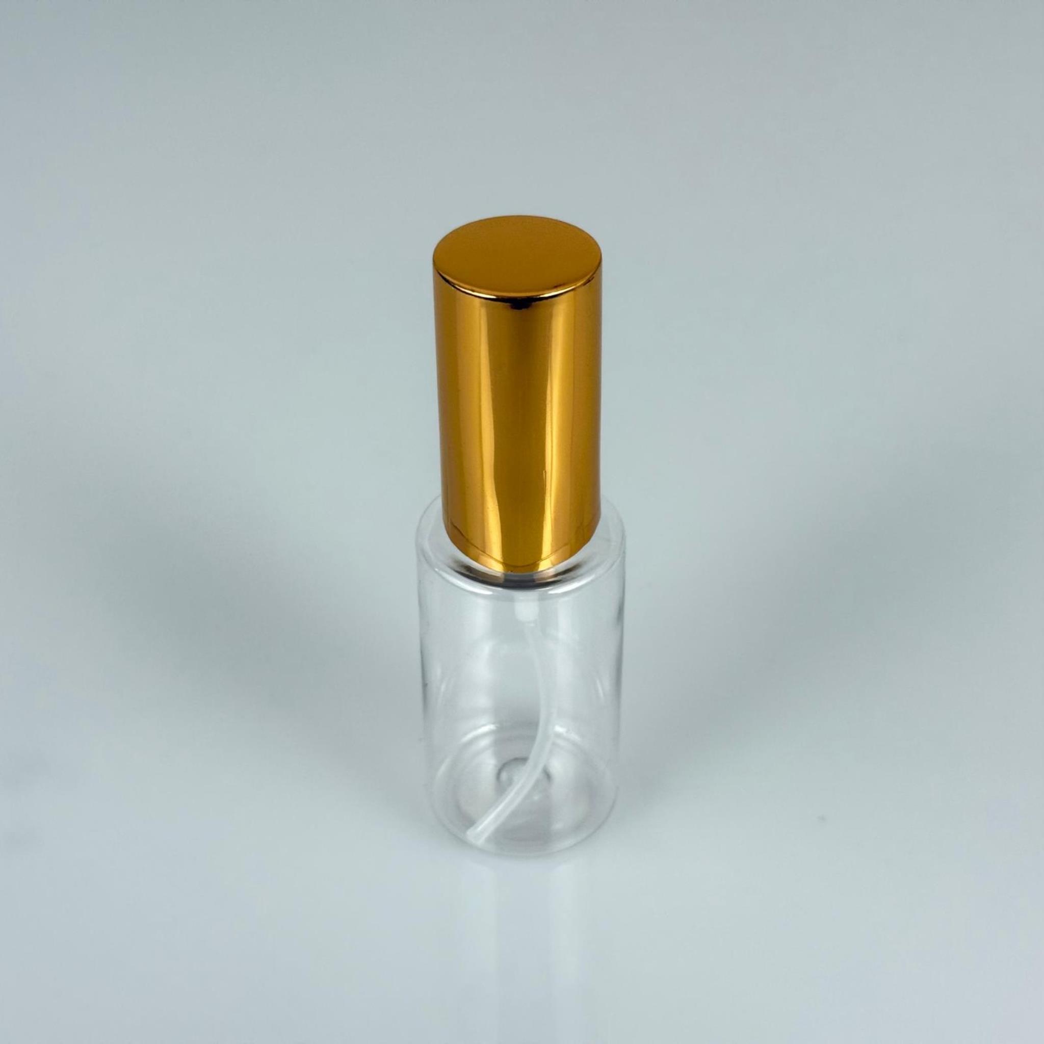 30 ML PET KOLONYA, PARFÜM VB ŞİŞELERİ - METAL ALÜMİNYUM GOLD KAPAK + VİDALI SPREY + 30 CC ŞİŞE SET TAKIM