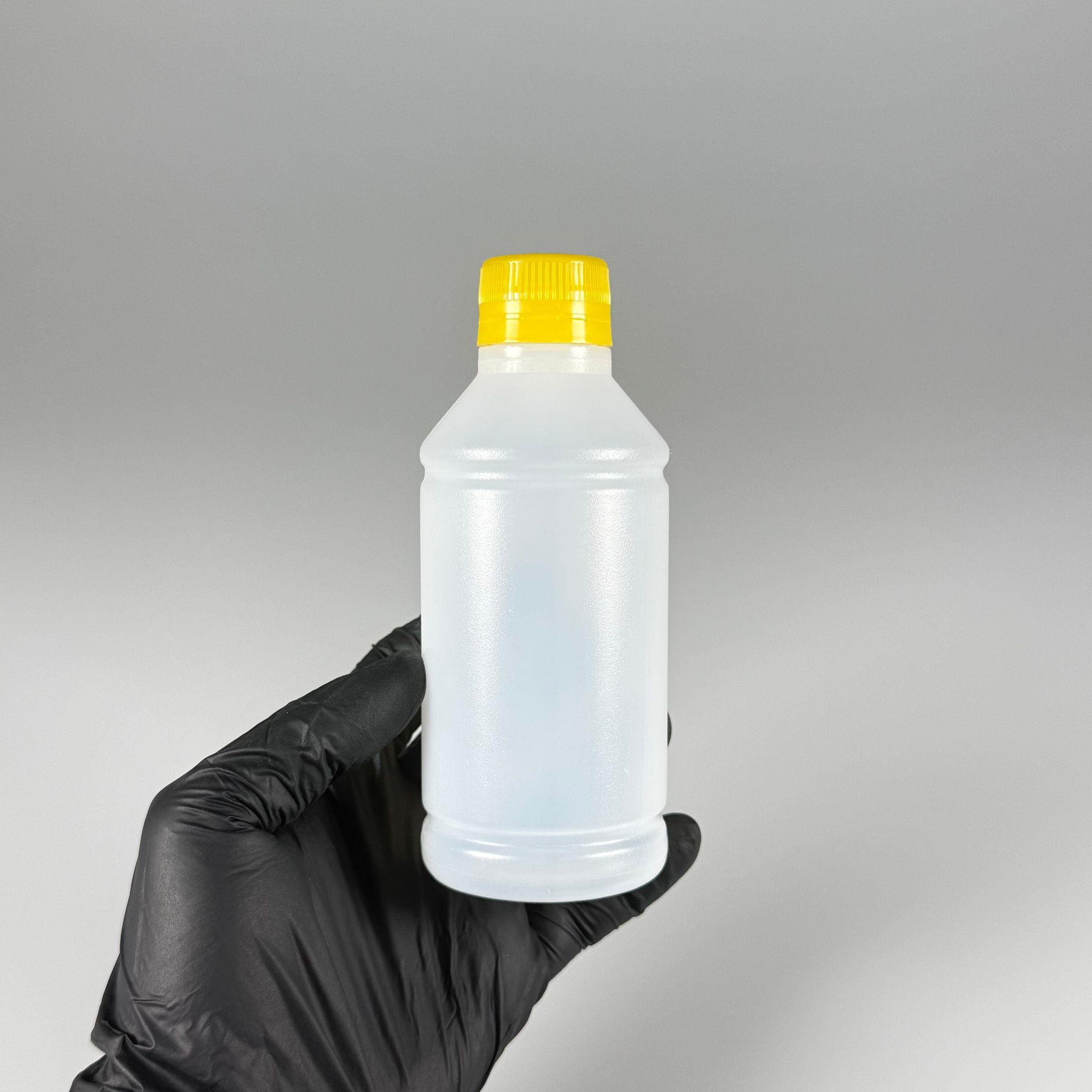 250 CC TİNER ŞİŞESİ - SARI KİLİTLİ KAPAKLI - 250 ML KİMYASALA DAYANIKLI PLASTİK ŞİŞE - 0,25 LT POLİETİLEN ŞİŞE