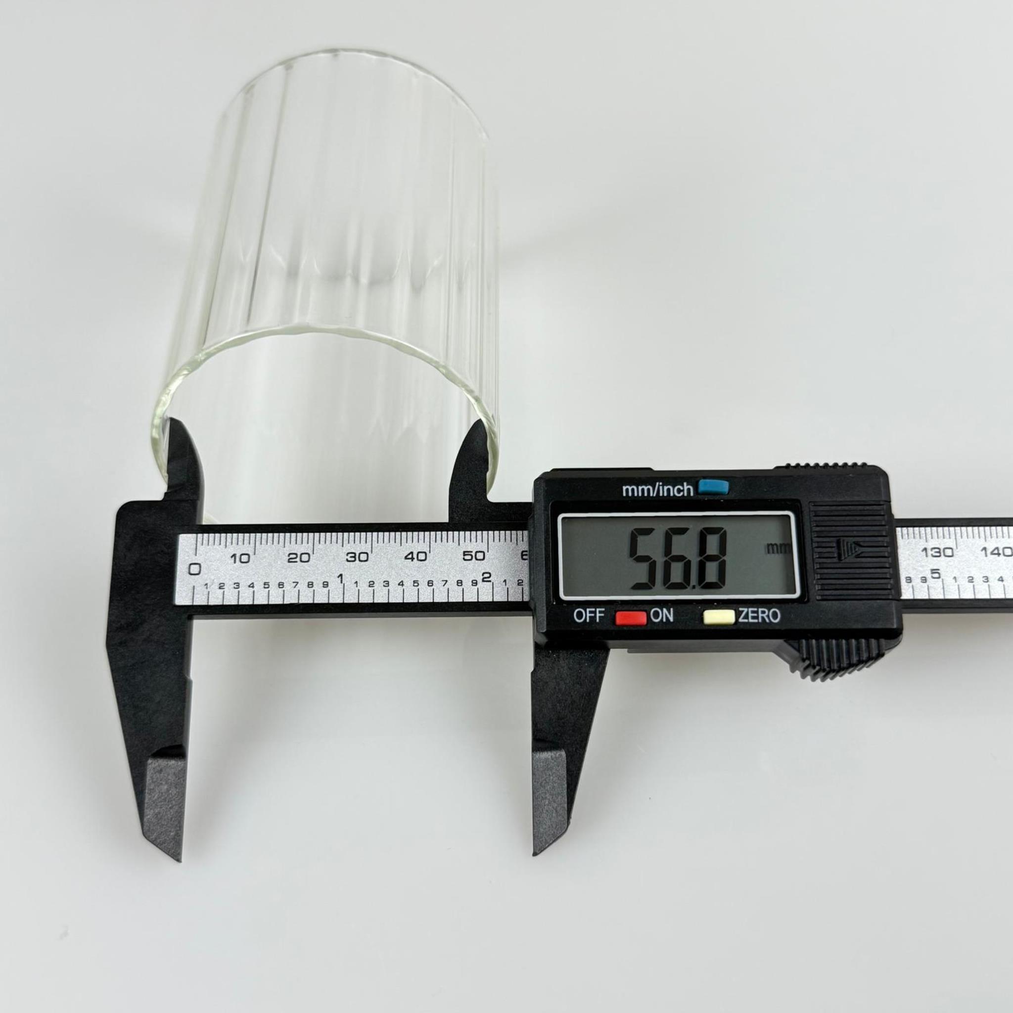 MUM BARDAK ÇİZGİLİ - ŞEFFAF - MUM İÇİN CAM BARDAK - TOPTAN MUM BARDAK - BOŞ MUM BARDAĞI - 200 CC (60X80 MM)