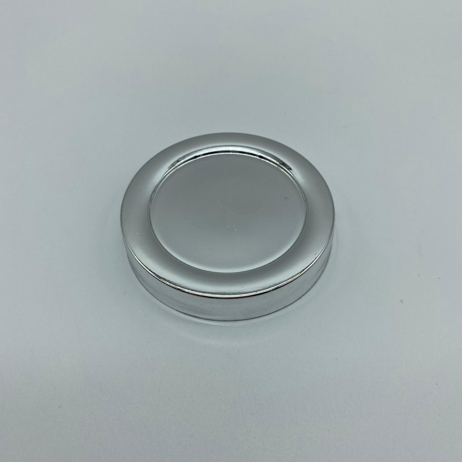 63 MM GÜMÜŞ KAPLAMALI PLASTİK KAPAK