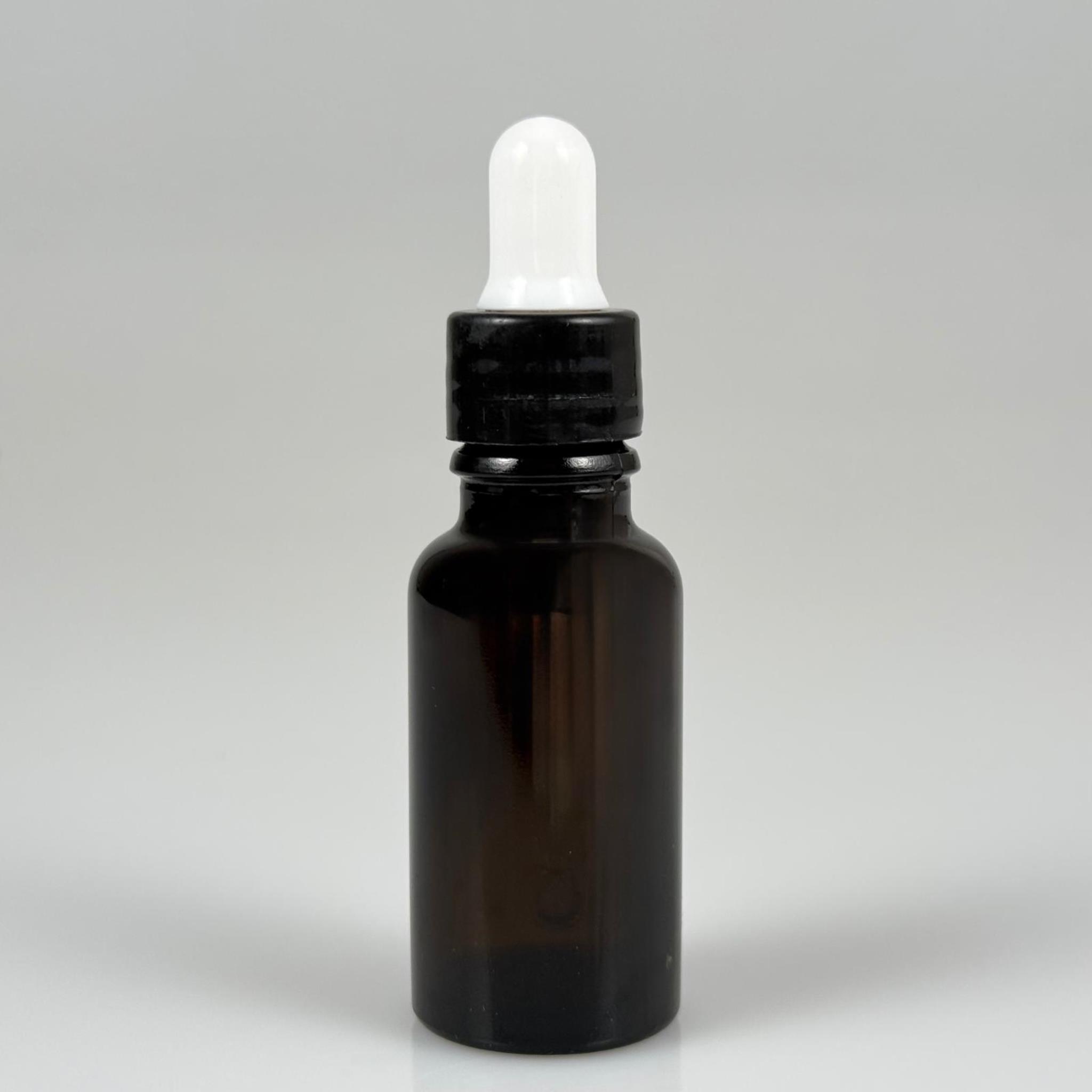 20 CC ÜST KALİTE AMBER CAM DAMLALIKLI ŞİŞE - BEYAZ EMZİK + SİYAH DÜZ KAPAK + CAM PİPET TAKIM - 20 ML ÜST KALİTE KAHVERENGİ DAMLALIKLI ŞİŞE SETİ