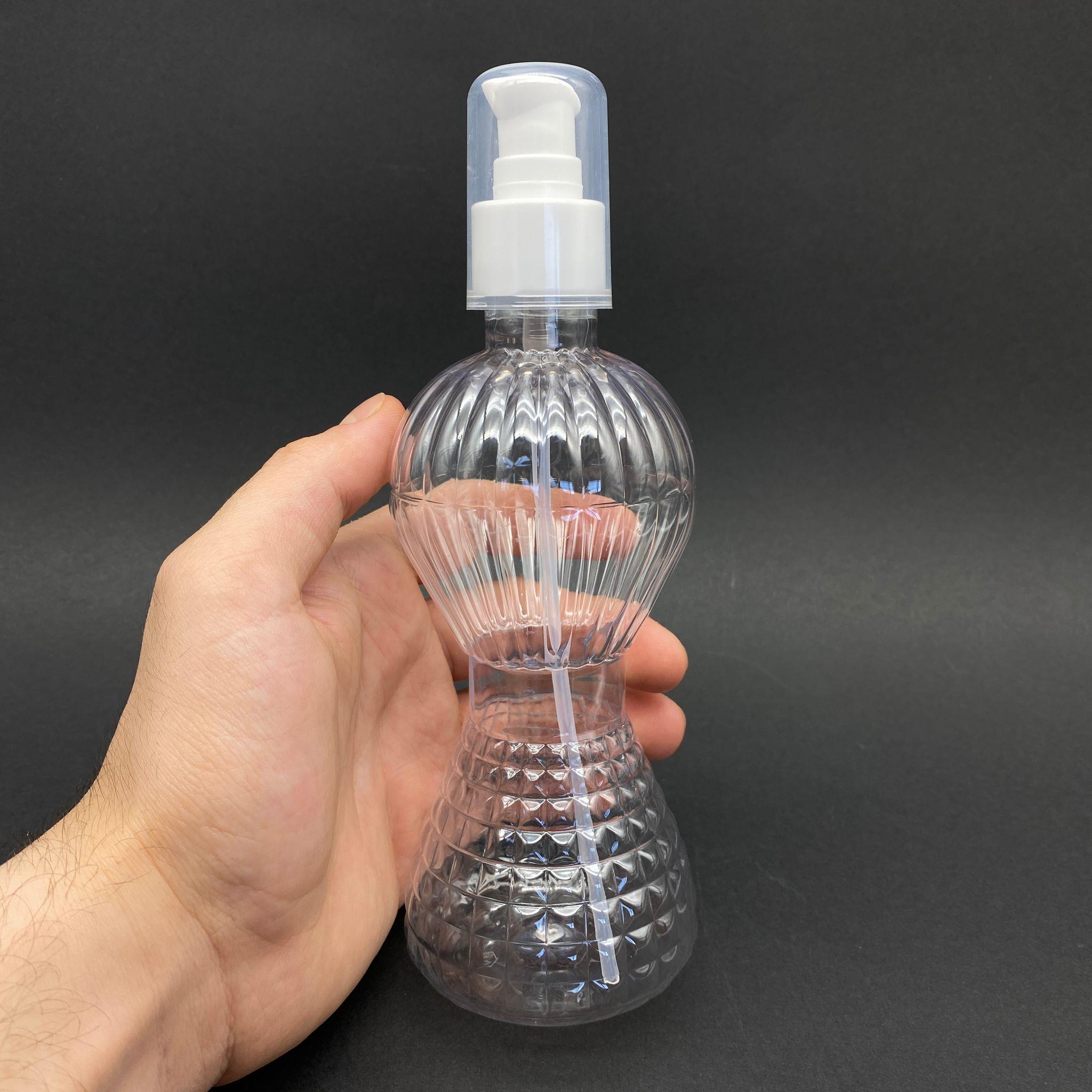 300 CC PIRLANTA MODEL PET ŞİŞE - BEYAZ LOSYON POMPALI  - 300 ML POMPALI PLASTİK ŞİŞE