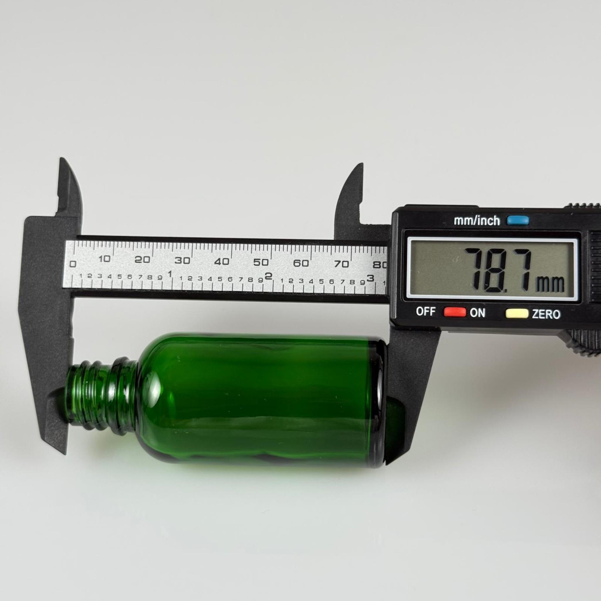 30 CC YEŞİL CAM ŞİŞE 18 MM AC
