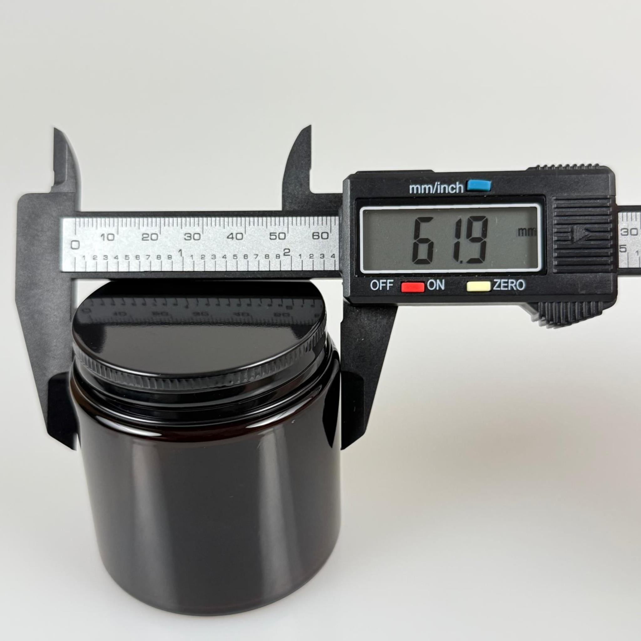 100 CC CAM AMBER KREM KAVANOZU - KÖPÜK CONTALI SIZDIRMAZ SİYAH METAL KAPAKLI - 100 ML KAHVERENGİ KREM KAVANOZU - AMBER MUM KAVANOZU - MEDİKAL KAVANOZ - ORJİNAL AMBER (BOYAMA DEĞİL)