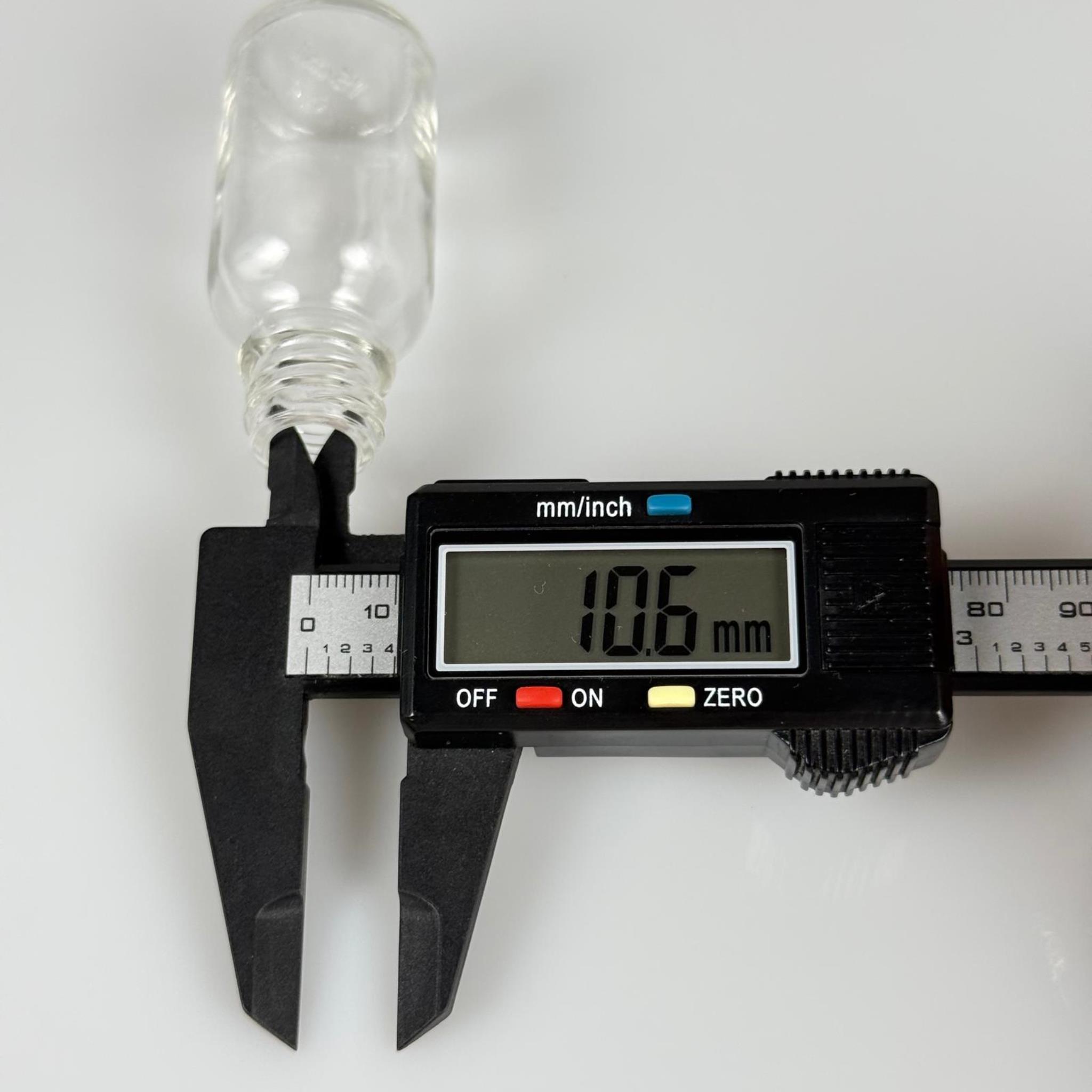 15 CC ŞEFFAF CAM ŞİŞE 18 MM İTHAL