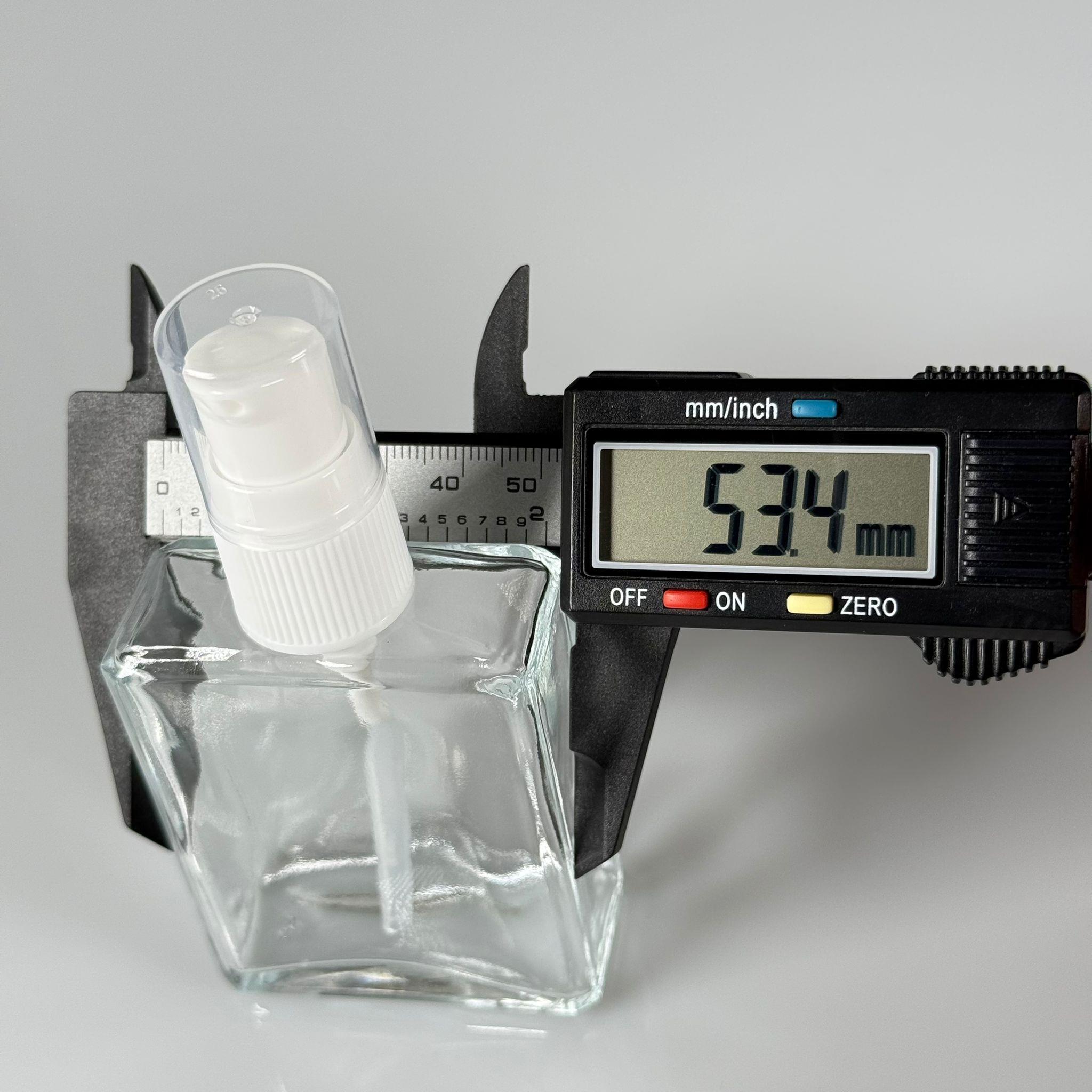 40 CC KÖŞELİ DİKDÖRTGEN KISA MODEL CAM ŞİŞE - BEYAZ LOSYON POMPALI - 40 ML PRESTİJLİ ŞİŞE