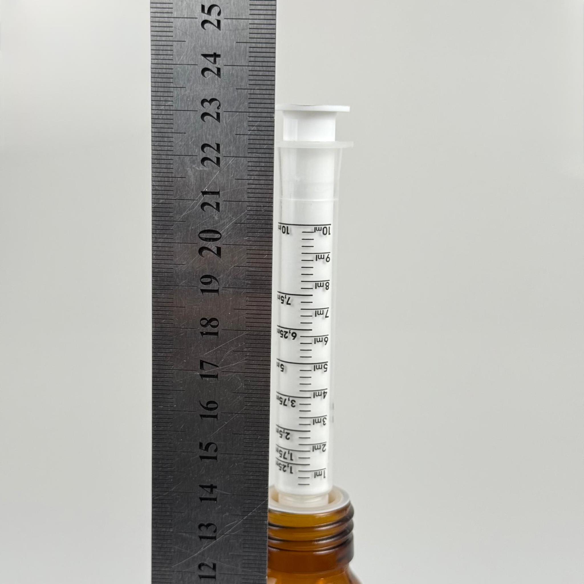 160 ML CAM ECZA ŞİŞESİ + 10 ML DOZAJ PİPETİ + DOZAJ TIPASI + CONTALI PLASTİK KAPAK TAKIM
