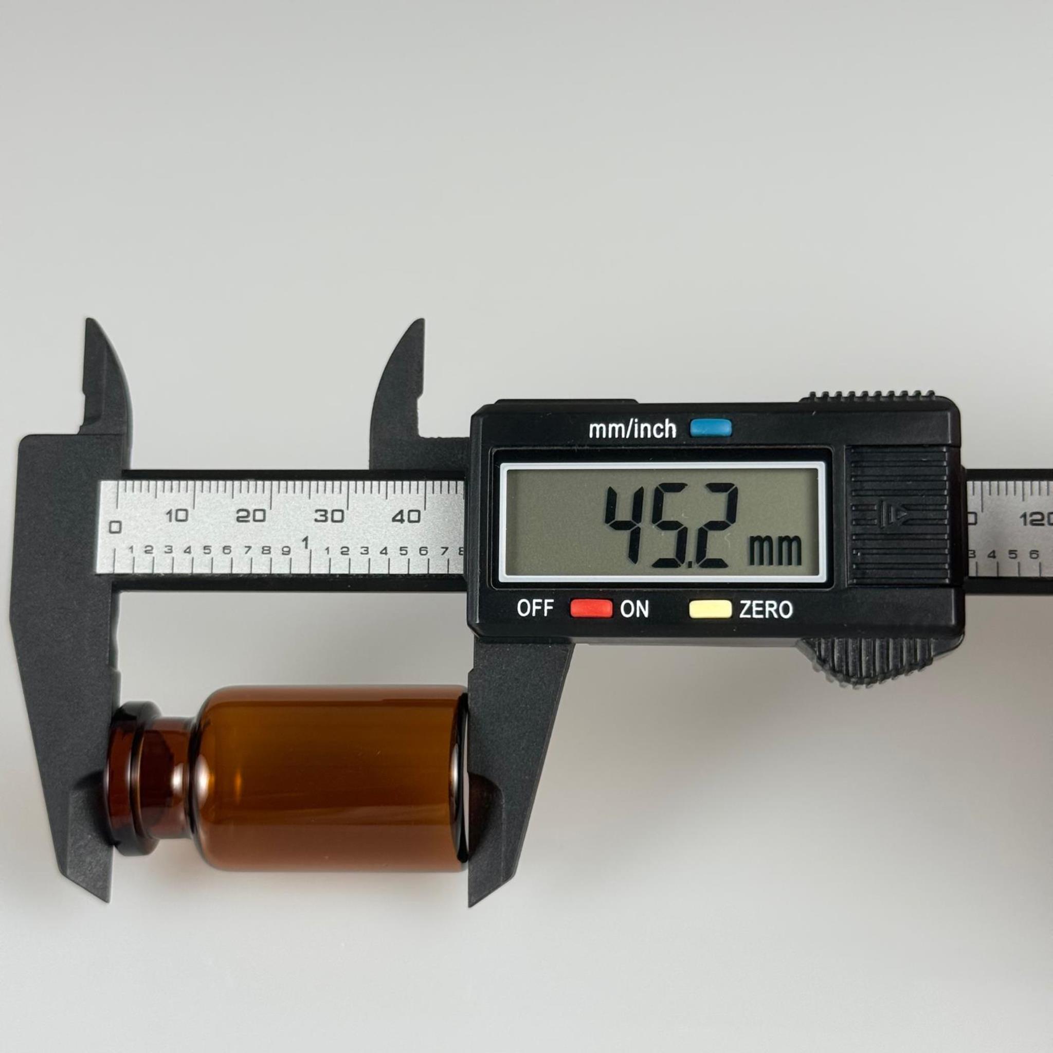BOROSİLİKAT AMBER CAM ŞİŞE - 12 CC - 24/45 MM 20 MM
