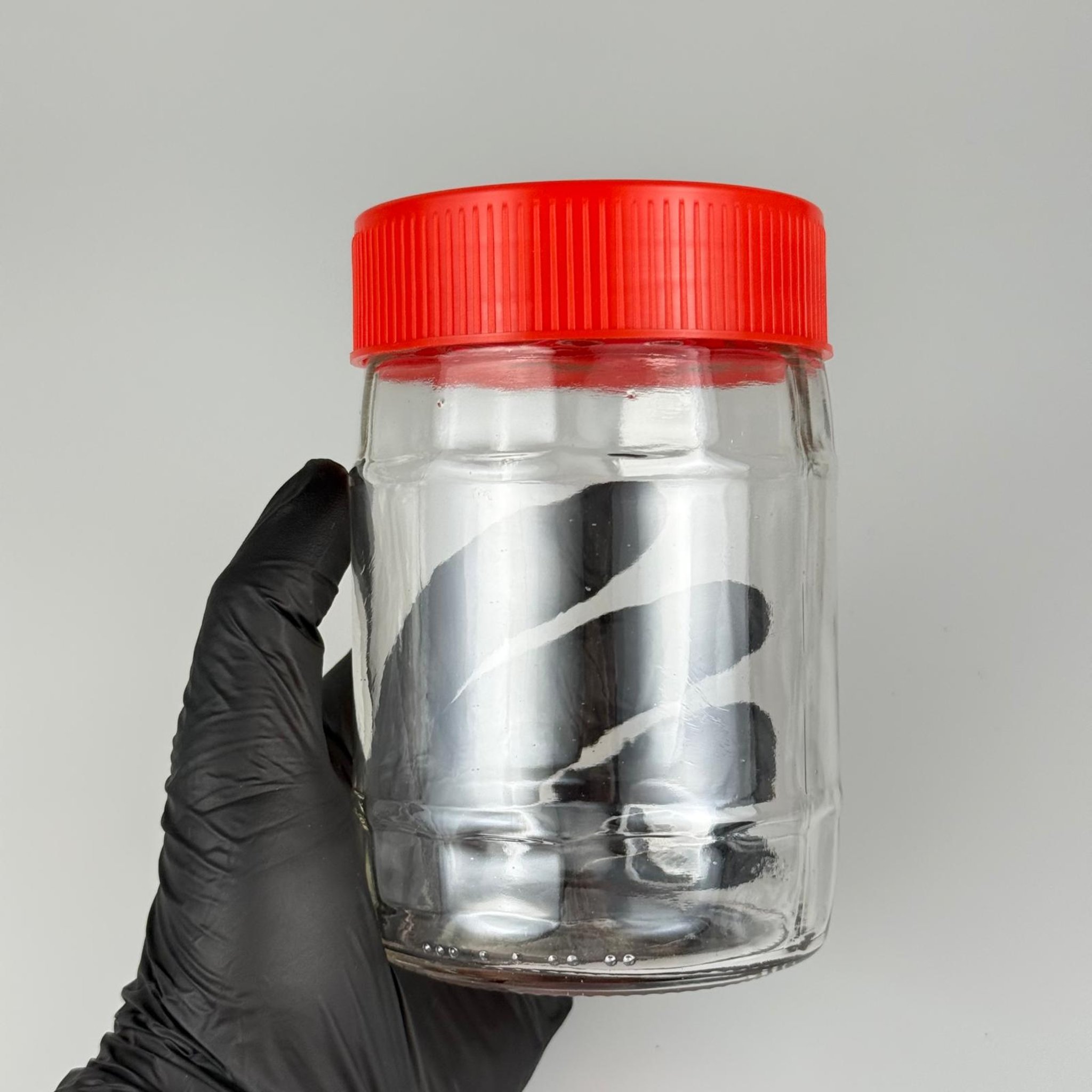 580 CC FIÇI KAVANOZ - KIRMIZI PLASTİK KAPAKLI - 580 ML FIÇI MODEL CAM KAVANOZ