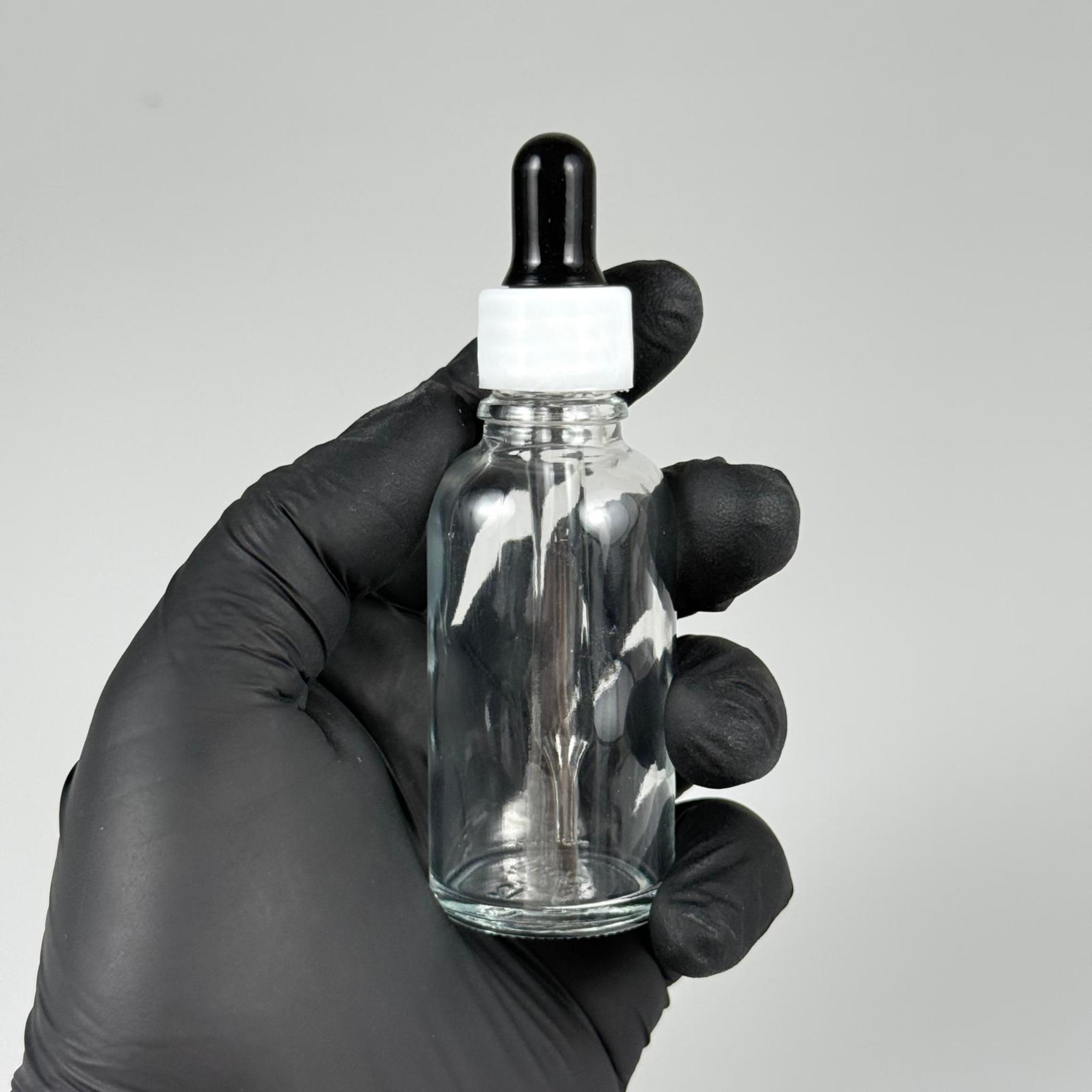 30 CC ŞEFFAF İNCE UÇLU CAM DAMLALIKLI ŞİŞE - SİYAH EMZİK + BEYAZ DÜZ KAPAK + CAM PİPET TAKIM - 30 ML ŞEFFAF DAMLALIKLI ŞİŞE SETİ