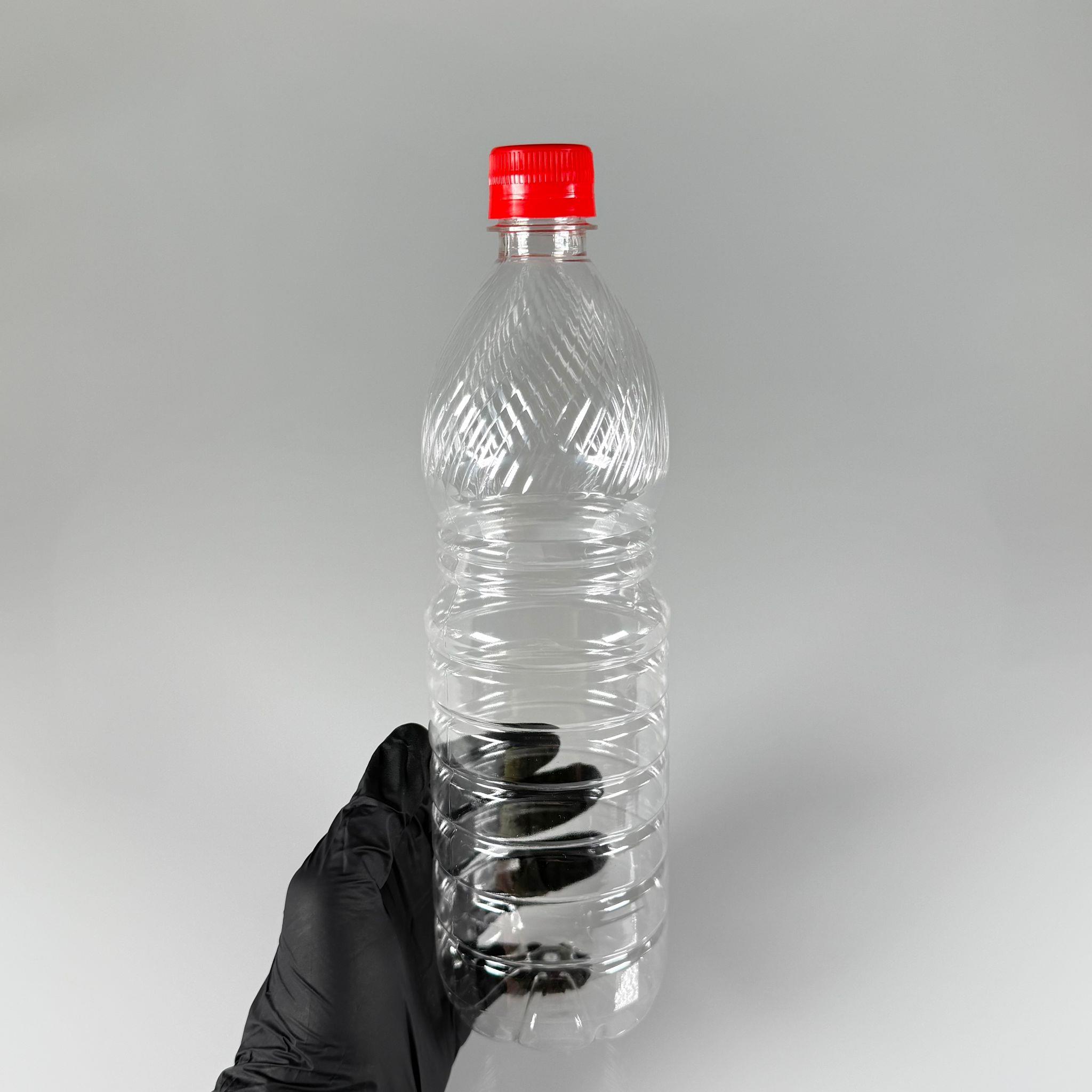 1 LT KİLİTLİ KAPAKLI PET ŞİŞE - KIRMIZI KAPAKLI 1 LİTRE BOŞ PET ŞİŞE