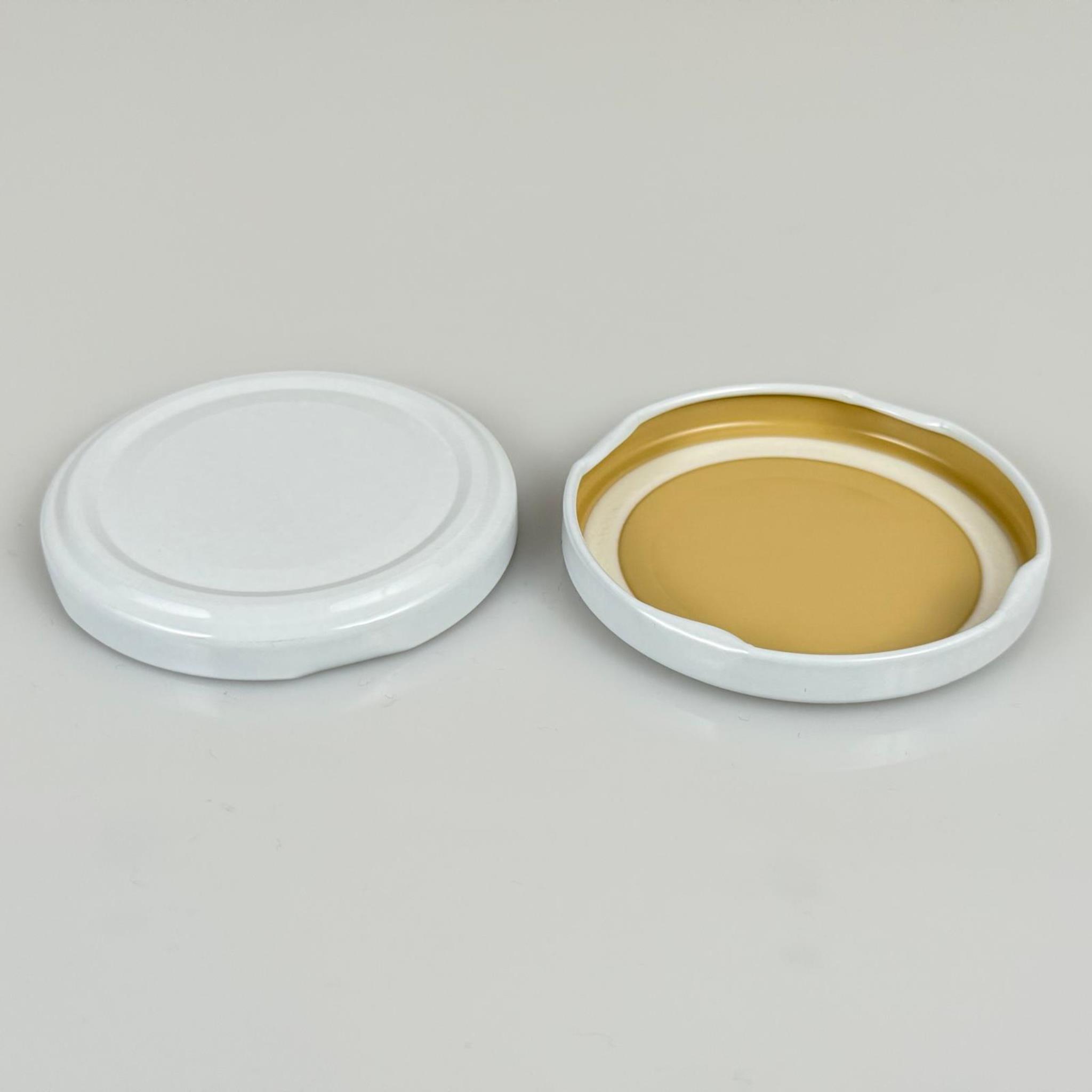 63 MM TWİST-OFF BEYAZ DÜZ (MC063RTS451) RP40 - SİLGAN MARKA KAVANOZ KAPAĞI - METAL KONSERVE KAPAK