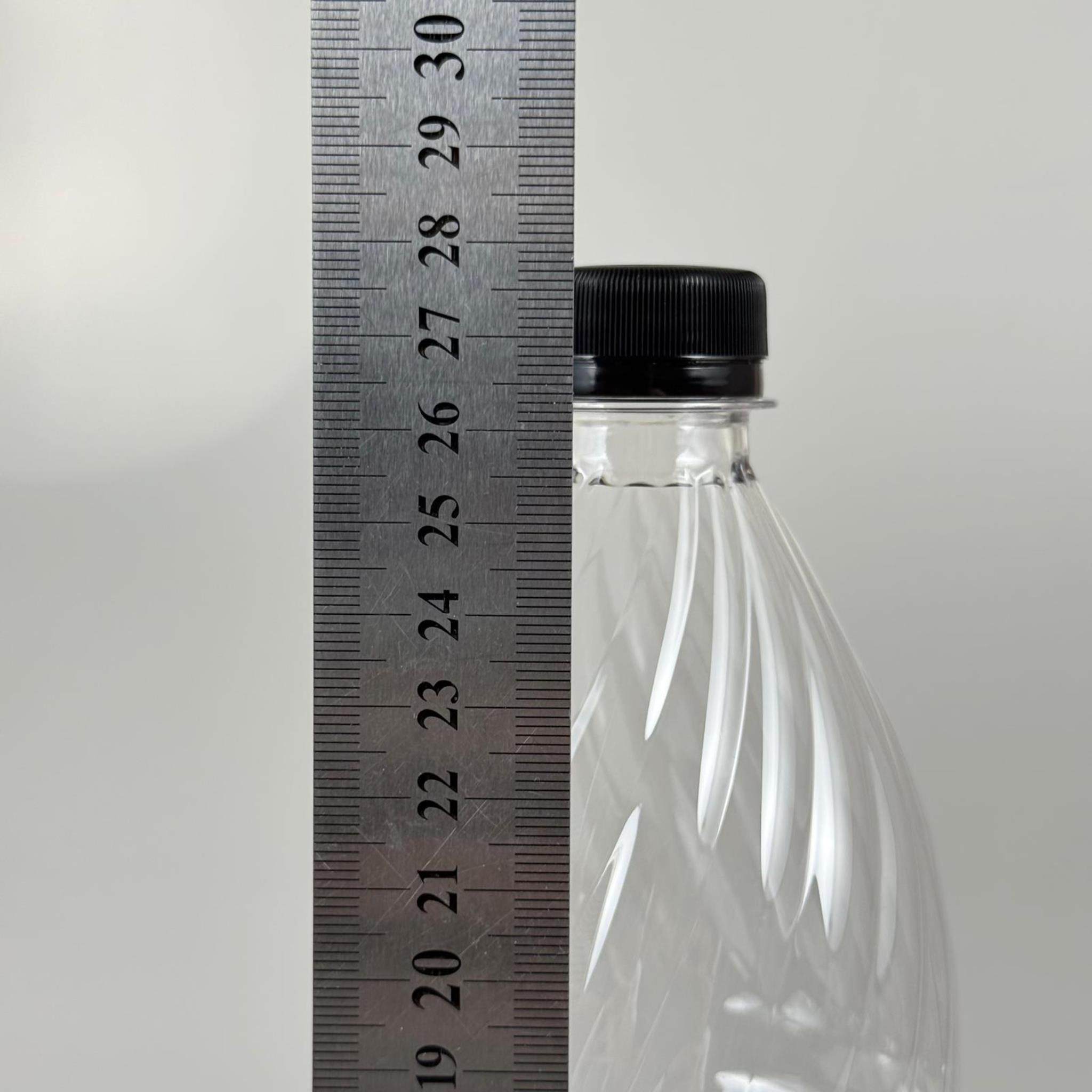 1 LİTRE KALIN PET ŞİŞE (29 GR) - KİLİTLİ SİYAH KAPAKLI - 1000 CC PET ŞİŞE