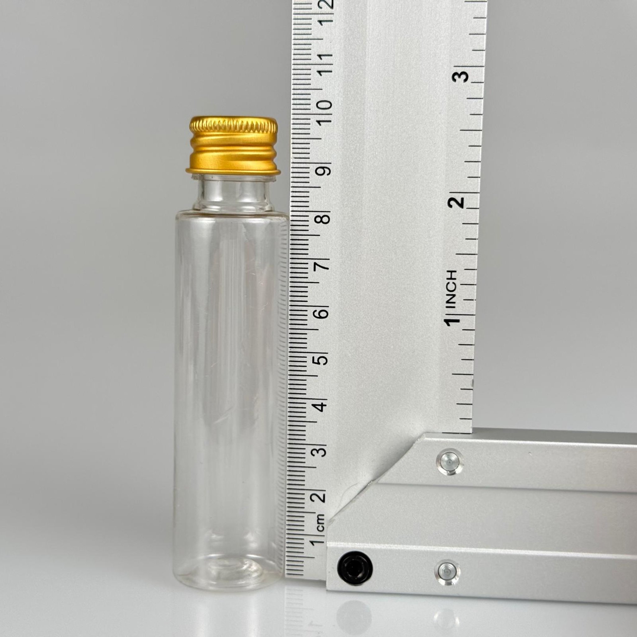 35 CC PET ŞİŞE - KÖPÜK CONTALI GOLD ALÜMİNYUM METAL KAPAKLI + KÖR TIPALI TAKIM - 35 ML ŞEFFAF PET ŞİŞE