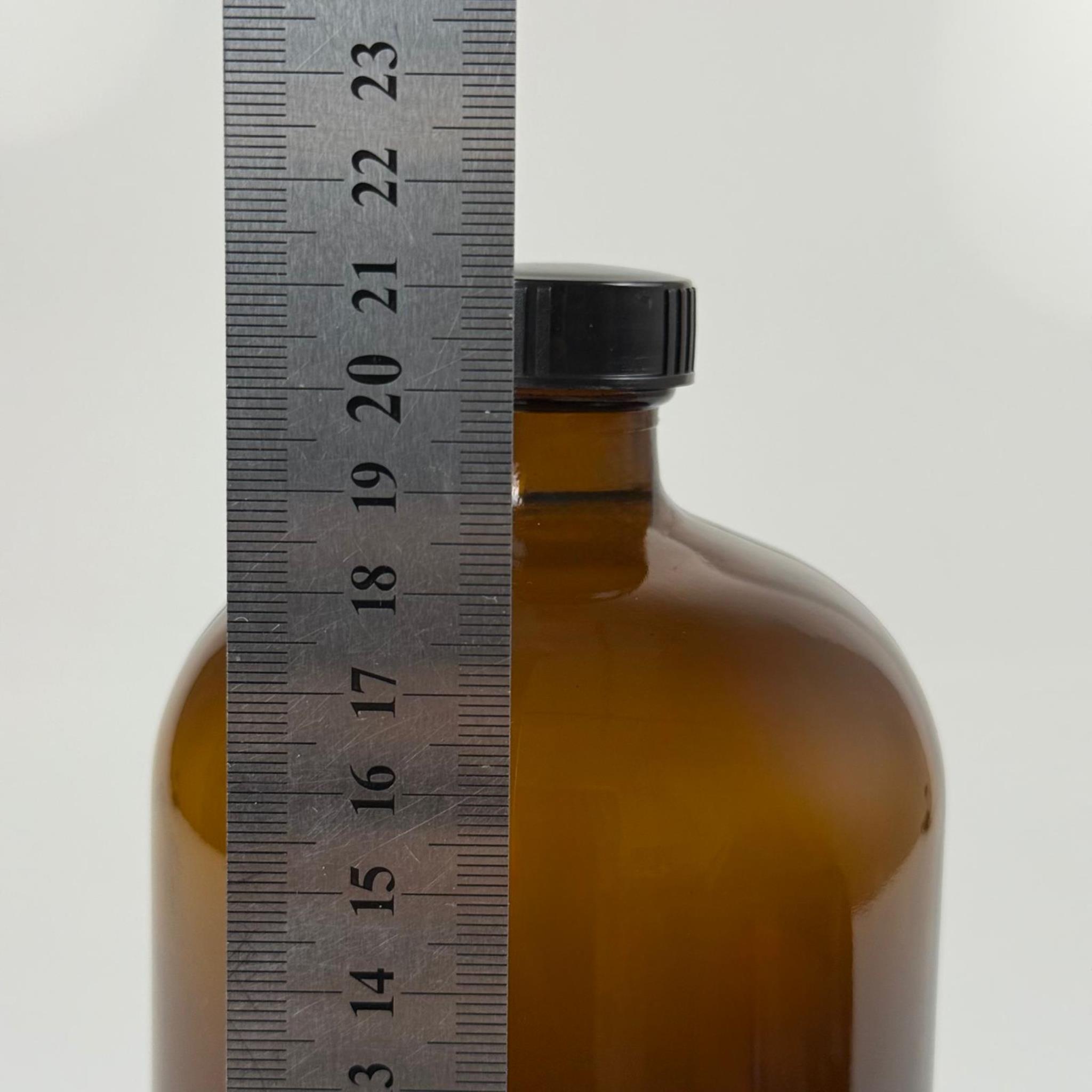 1 LT KAHVERENGİ ECZA ŞİŞESİ - SİYAH BOSTON KAPAK - 1000 CC AMBER KÜT BOYUNLU CAM İLAÇ ŞİŞESİ - BOŞ ŞURUP ŞİŞELERİ