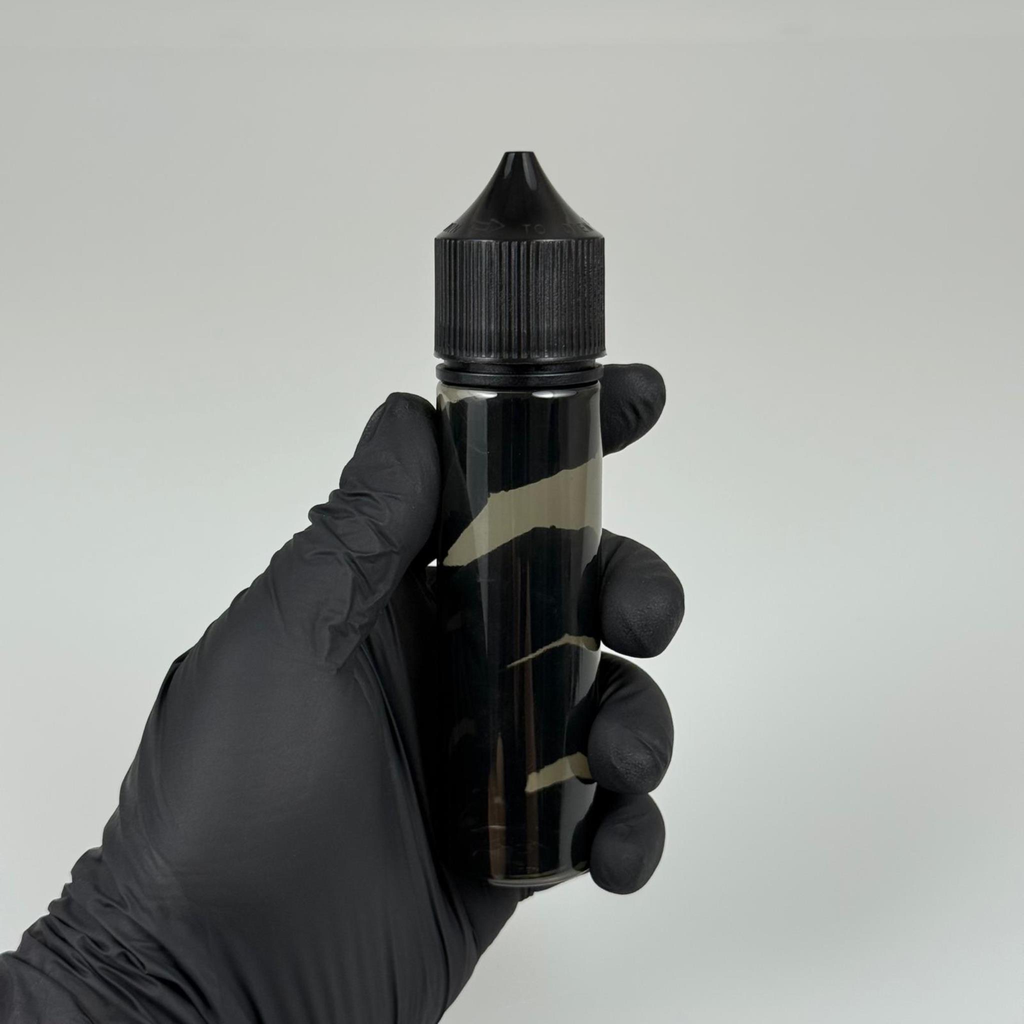 60 CC GORİLLA ŞİŞE - SİYAH - 60 ML LİKİT ŞİŞESİ - MÜREKKEP ŞİŞESİ - KAPAKLI  - TIPALI - İĞNE UÇLU DAMLALIKLI ŞİŞE