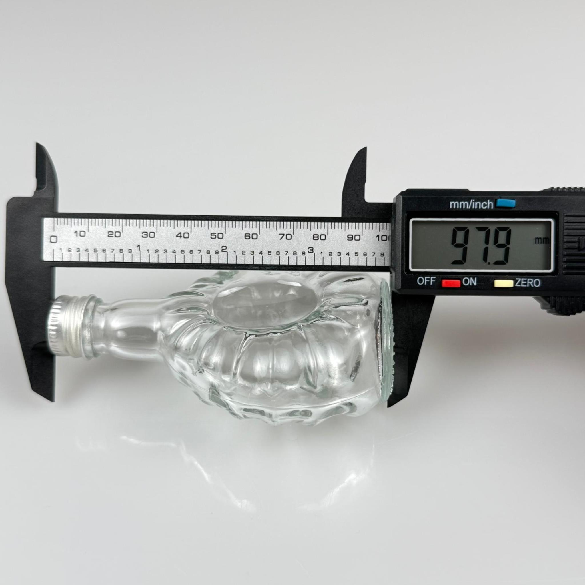 50 CC BOĞAZLI YASSI CAM ŞİŞE - GÜMÜŞ METAL KAPAKLI - 50 ML PRESTİJLİ ŞİŞE