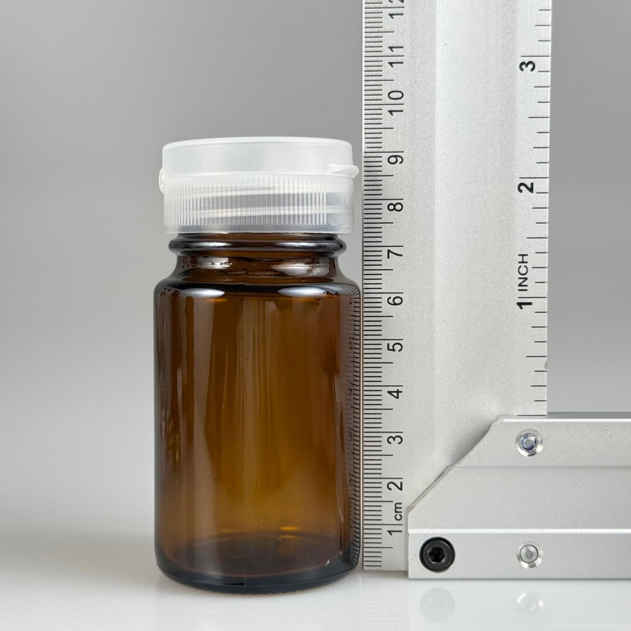 75 CC AMBER CAM TABLET ŞİŞESİ + KÖPÜK CONTALI ŞEFFAF FLİPTOP KAPAKLI TAKIM  - 75 ML KAPSÜL ŞİŞESİ - GENİŞ AĞIZLI İLAÇ ŞİŞESİ - TABLET KAVANOZU