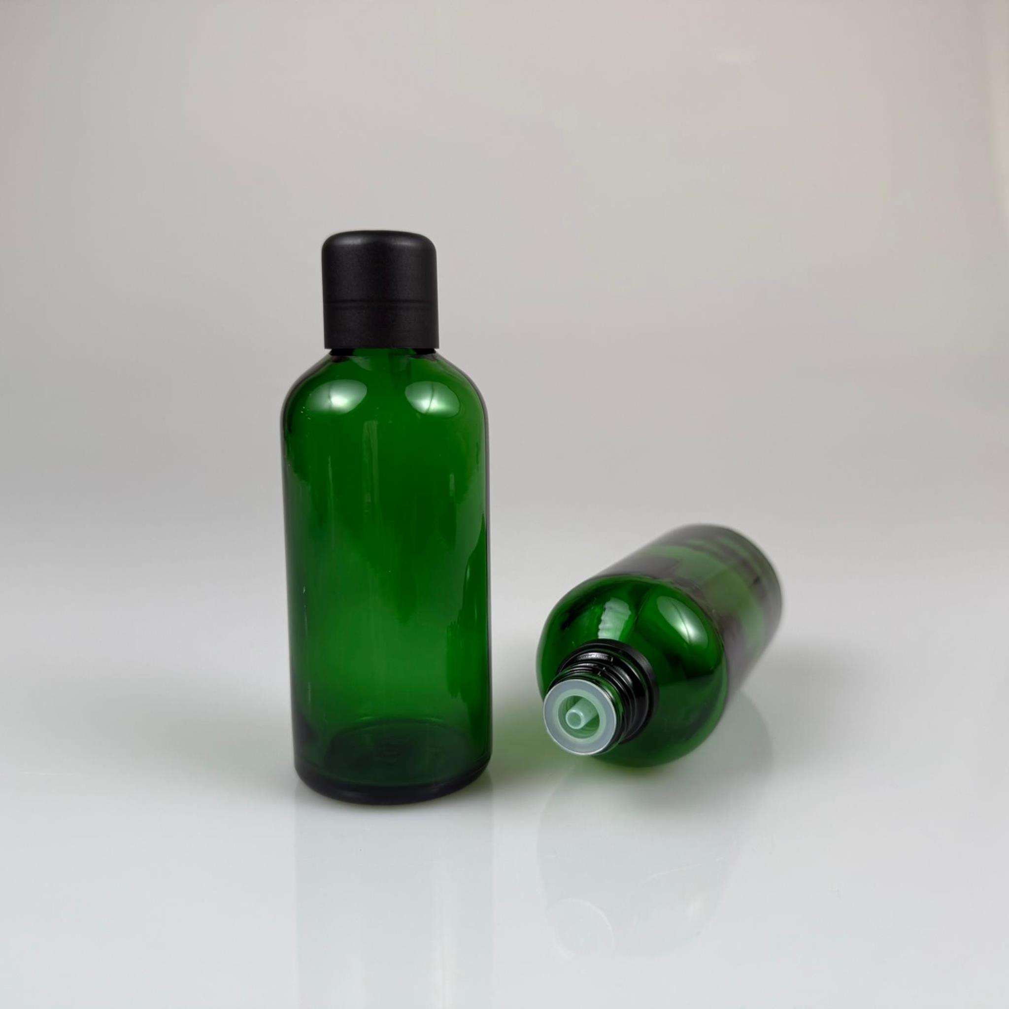 100 CC YEŞİL CAM ŞİŞE + İÇTEN DAMLALIKLI ÇOCUK KİLİTLİ SİYAH KAPAK - YEŞİL 100 ML KİLİT KAPAKLI DAMLATMALI ŞİŞE