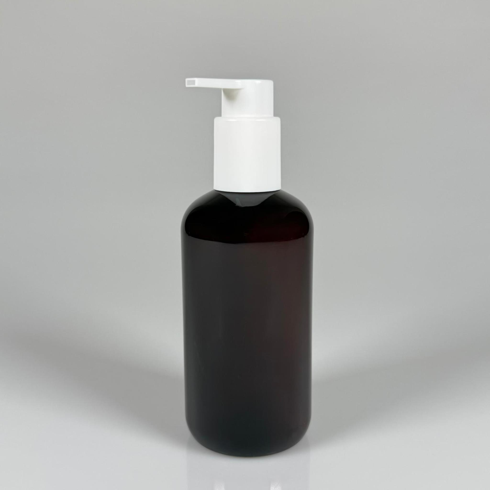 250 CC PET ŞİŞE (30 GR) - BEYAZ XAVIER POMPALI - SERUM, LOSYON, KREM POMPALI POMPALI - 250 ML PLASTİK ŞİŞE - AMBER