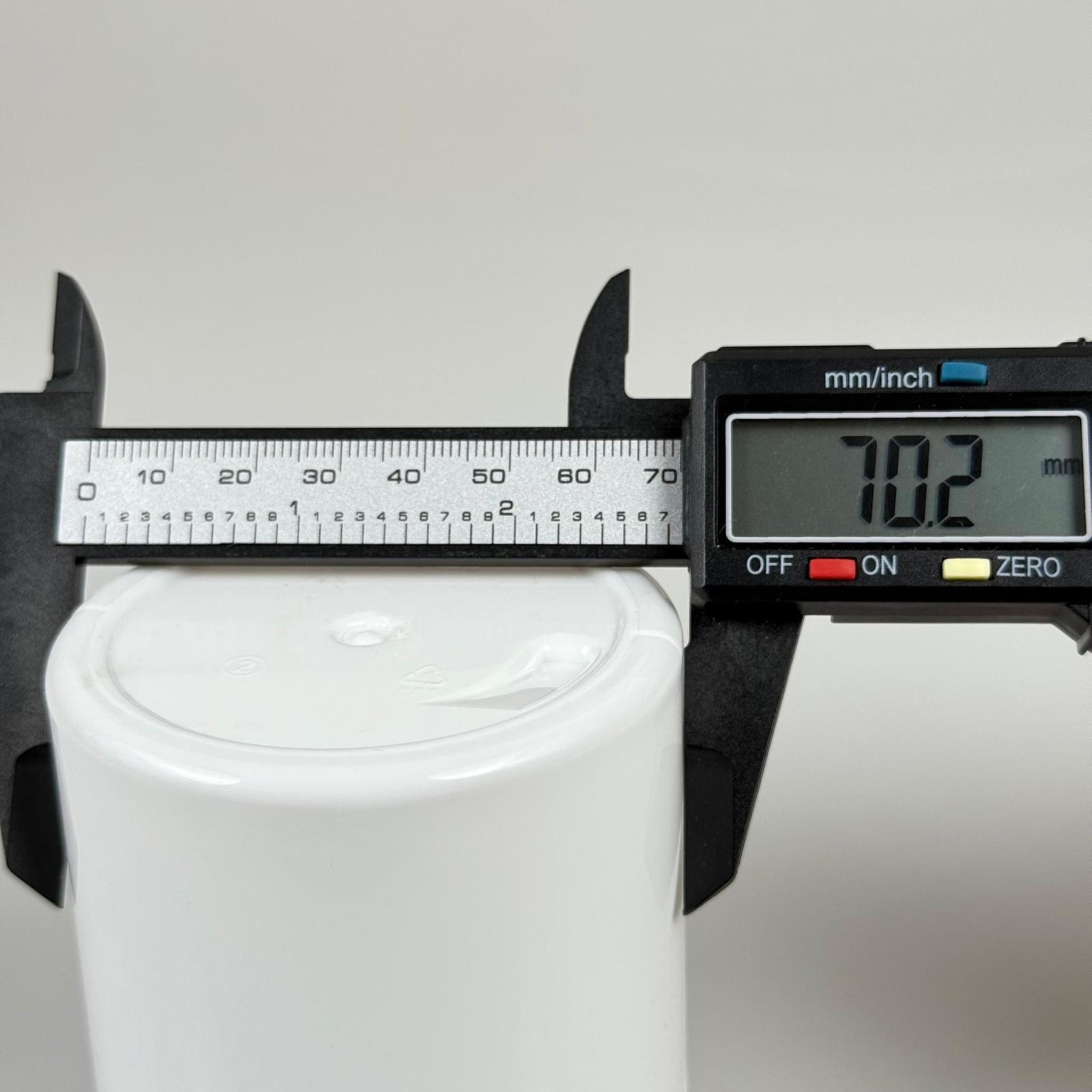 250 CC SERT PLASTİK BEYAZ KREM KAVANOZU KAPAKSIZ (70 AĞIZ) - 250 ML PLASTİK KAVANOZ