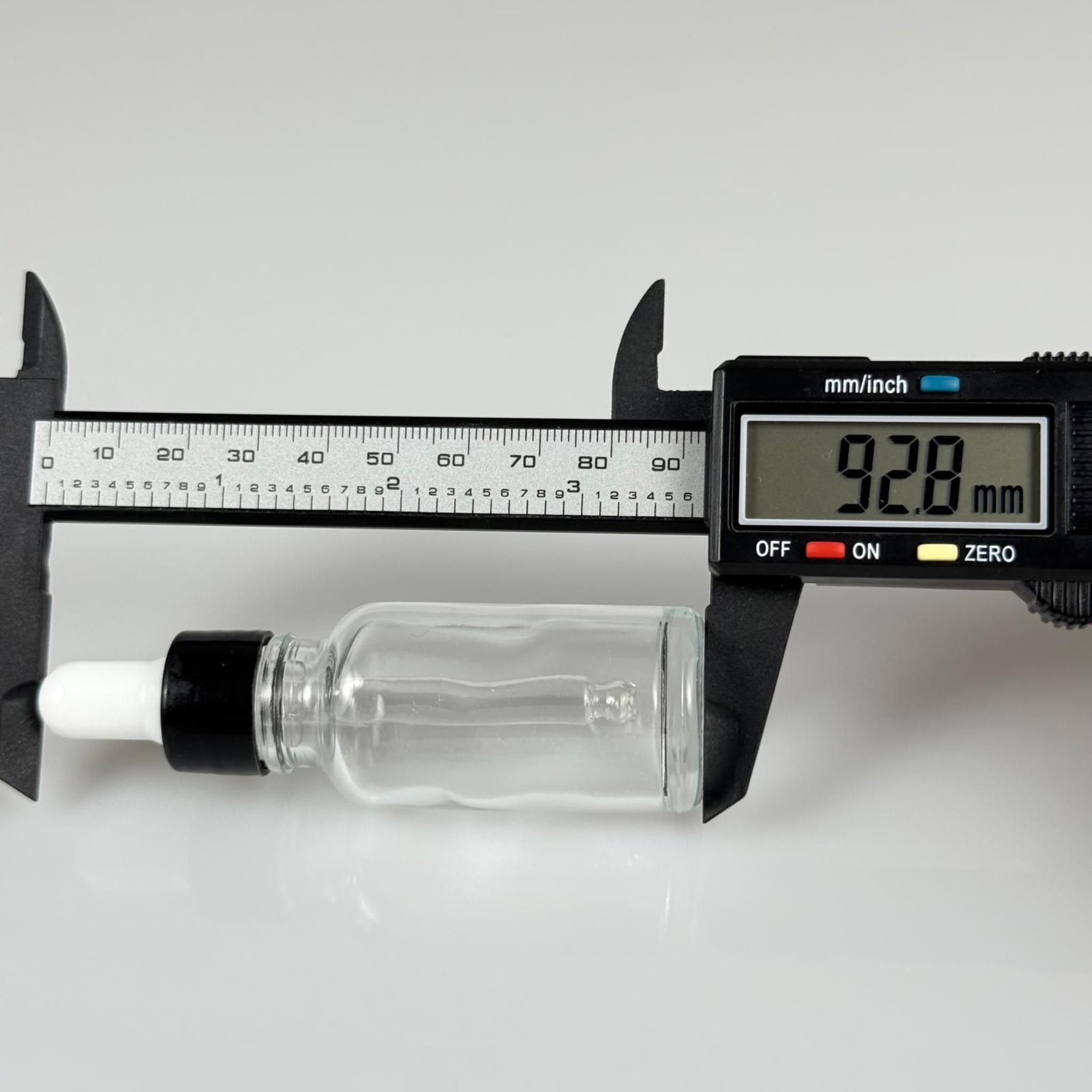 20 CC ŞEFFAF CAM DAMLALIKLI ŞİŞE - BEYAZ EMZİK + SİYAH DÜZ KAPAK + CAM PİPET TAKIM - 20 ML DAMLALIKLI ŞİŞE SETİ
