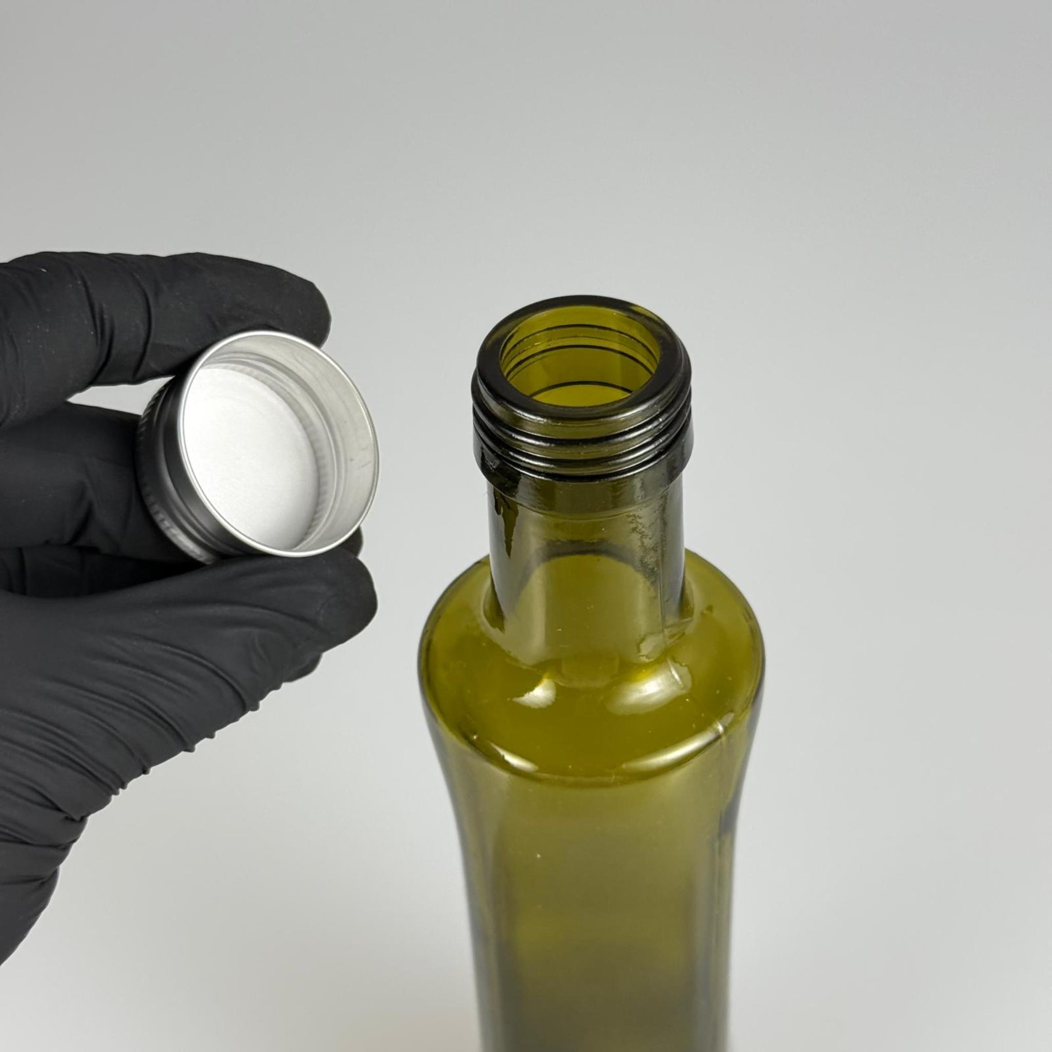 250 CC YEŞİL GEOLİVE CAM ŞİŞE - GÜMÜŞ ALÜMİNYUM KAPAKLI - 250 ML OVAL ŞİŞE - GEOLİVE ŞİŞE 250 ML - zeytinyağı için renkli cam şişeleri