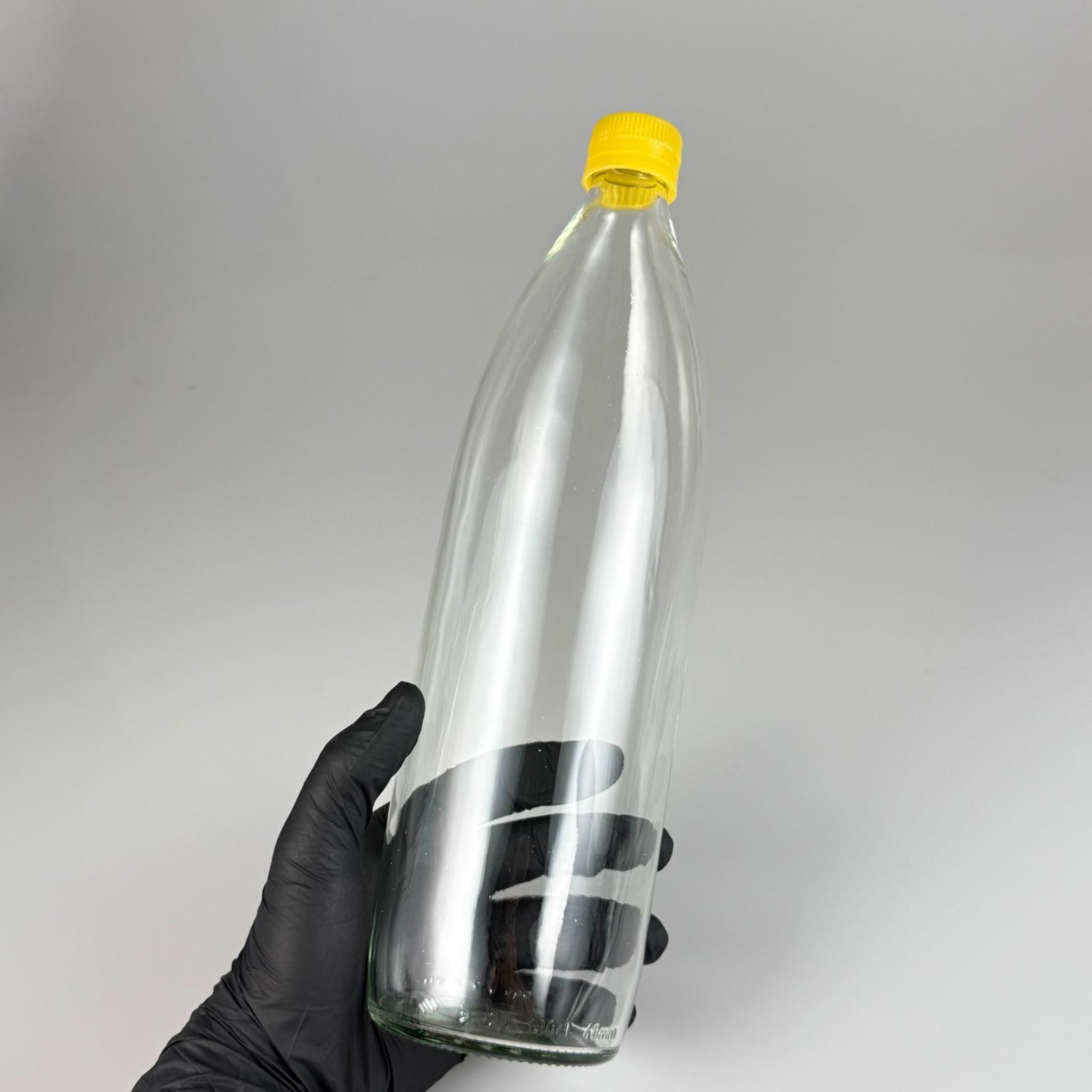 1000 CC CAM ŞİŞE - SARI KİLİTLİ KAPAKLI - 1 LİTRE CAM ŞİŞE - 1000 ML KAPAKLI CAM ŞİŞE