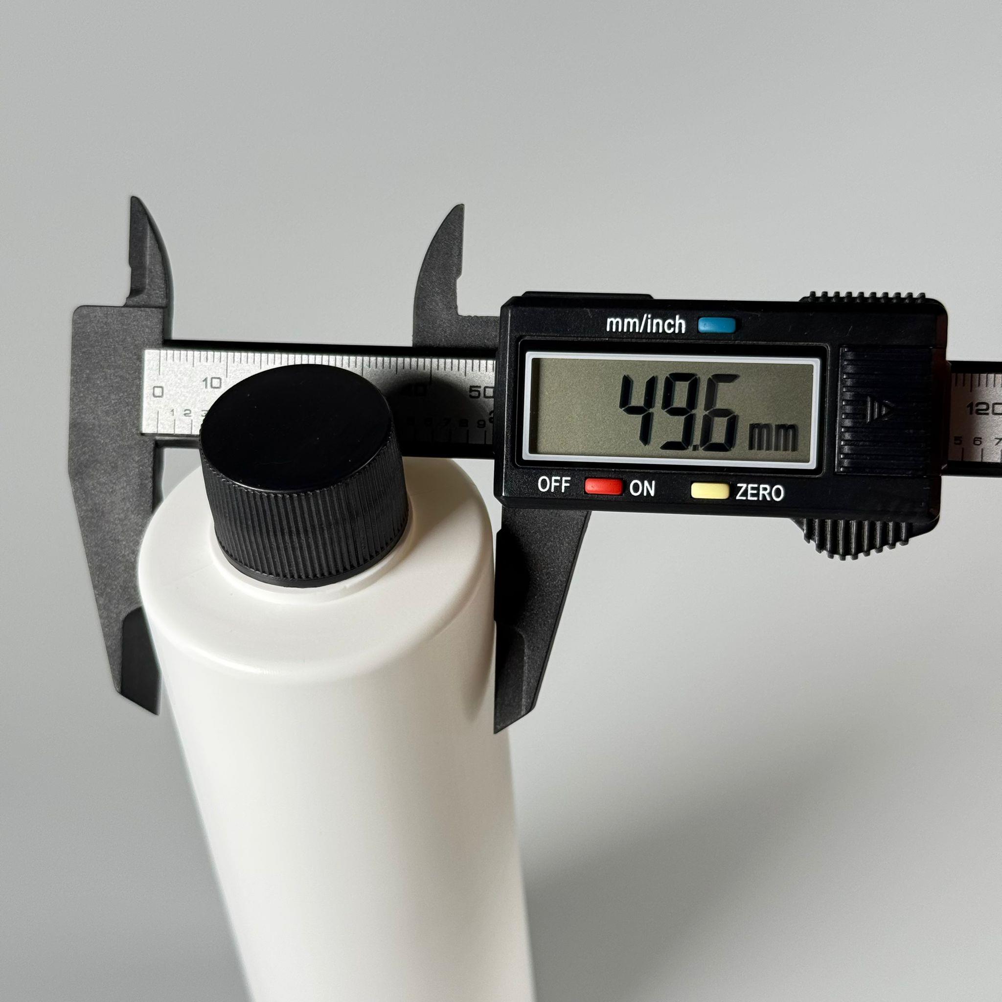 200 CC (SİLME 250 CC) BEYAZ SİLİNDİR MODEL MAT SERT PLASTİK ŞİŞE - SİYAH KAPAKLI - 200 ML BEYAZ POLİETİLEN ŞİŞE