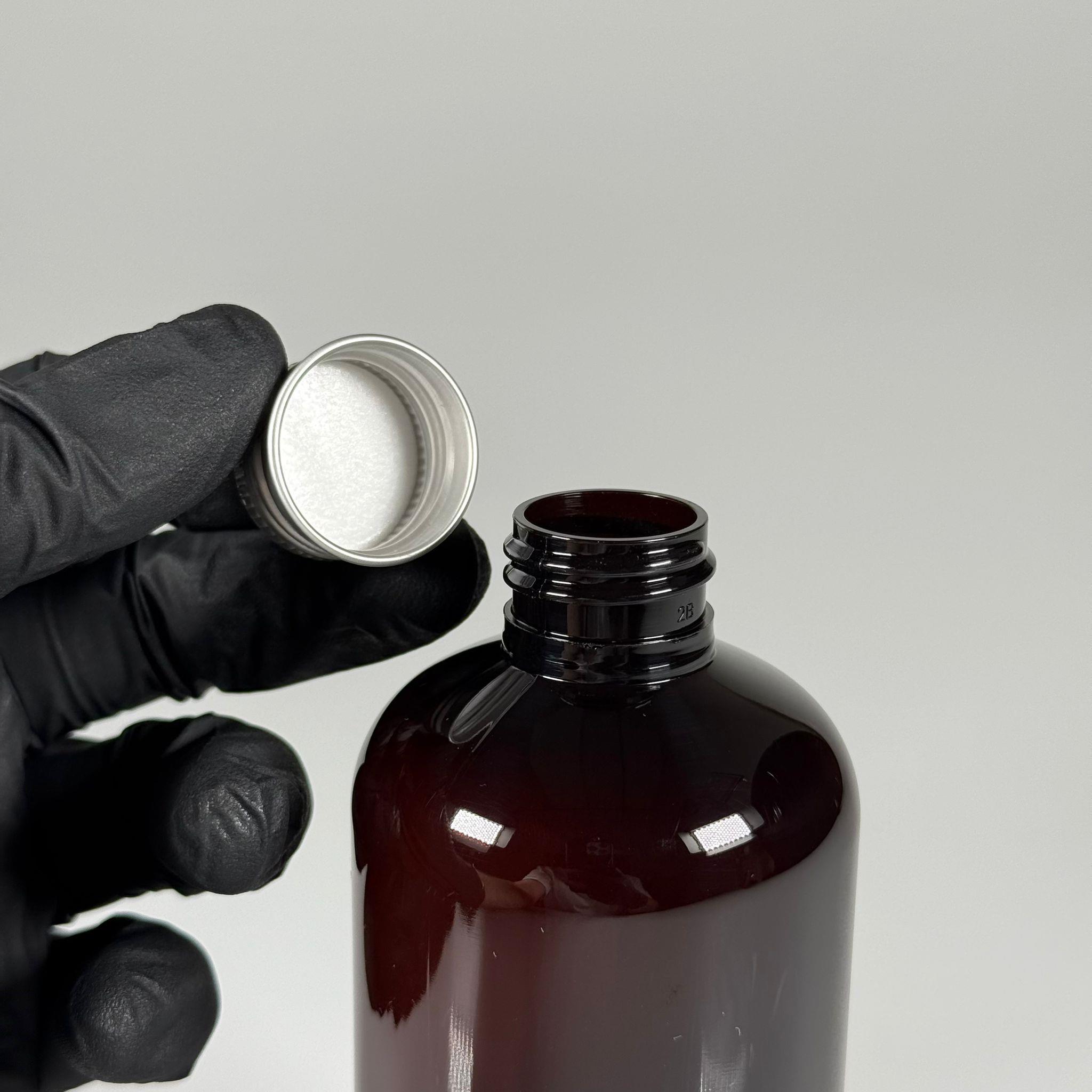 250 CC AMBER PLASTİK ŞİŞE ZEYNEP MODEL - CONTALI GÜMÜŞ METAL KAPAKLI - 250 ML TOMBUL PET ŞİŞE