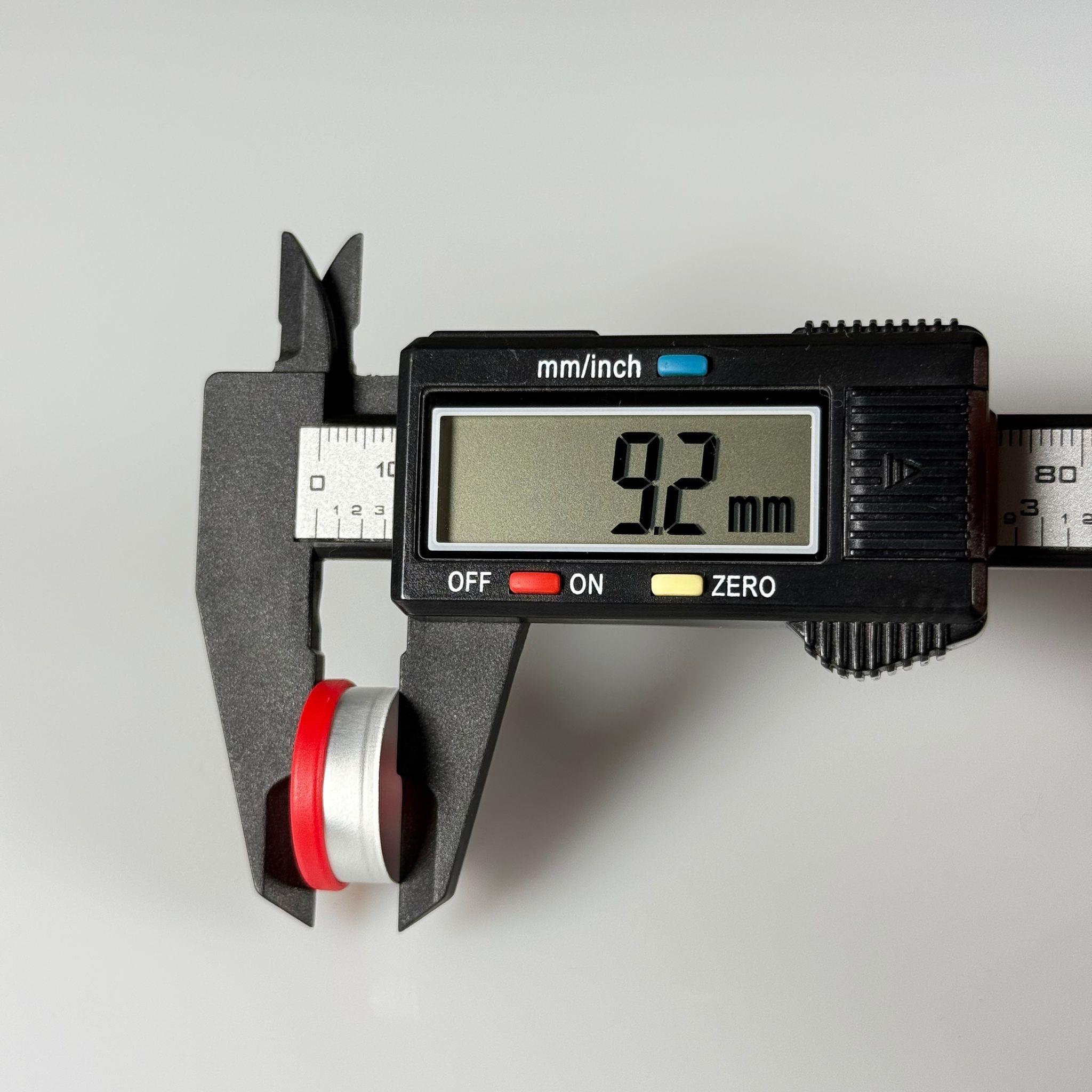 PENİSİLİN ALÜMİNYUM FLAKON KAPAK ÜSTÜ DÜZ KIRMIZI - 20 MM DÜZ RENKLİ FLİP-OFF KAPAK