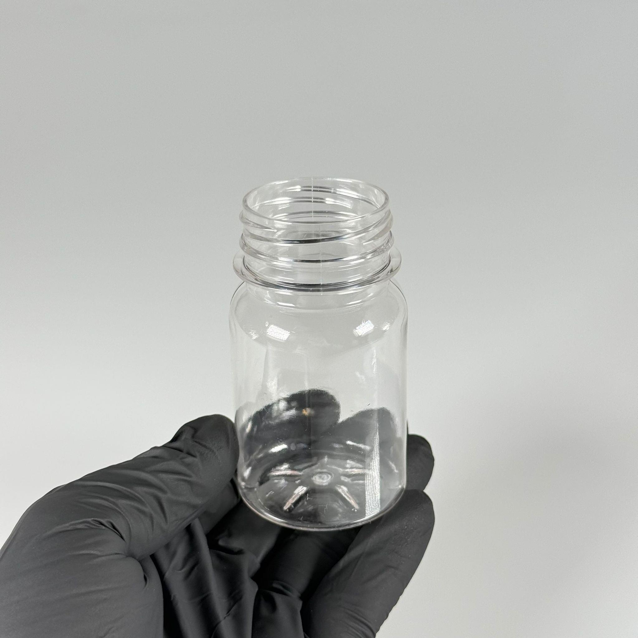 100 CC SİLİNDİR PET ŞİŞE (15,6 GR) - 38 MM GENİŞ AĞIZLI KAPAKSIZ - 100 ML PLASTİK BOŞ ŞİŞELER