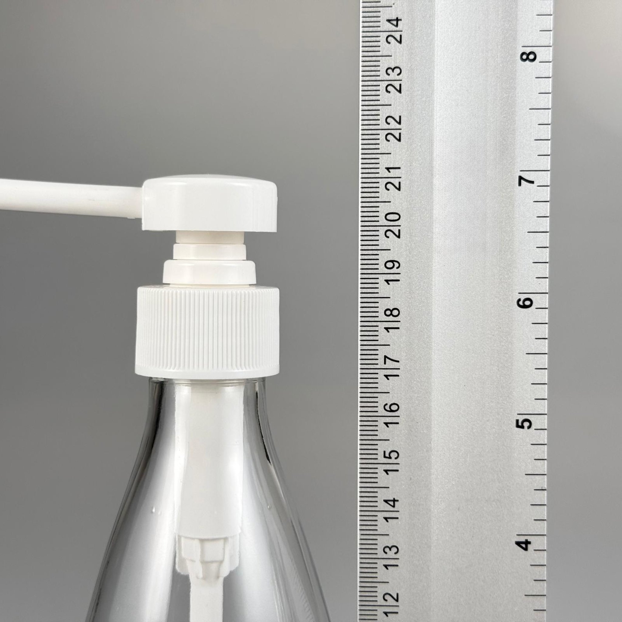 MASA ÜSTÜ İÇİN DİSPANSİYER PÜSKÜRTÜCÜ SPREY POMPALI CAM KOLONYA, DEZENFEKTAN ŞİŞESİ TAKIM - 330 ML