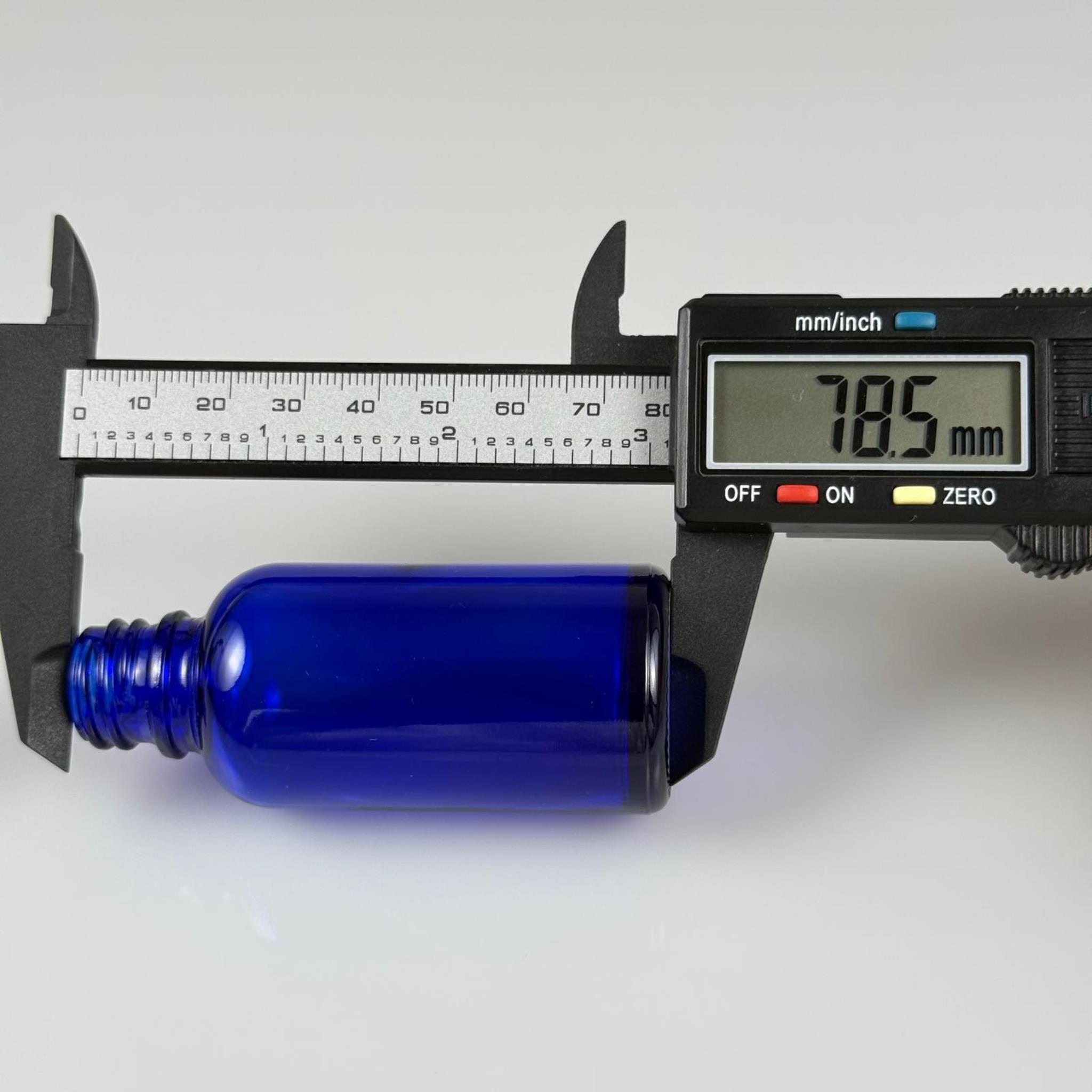 30 CC MAVİ CAM ŞİŞE 18 MM İTHAL