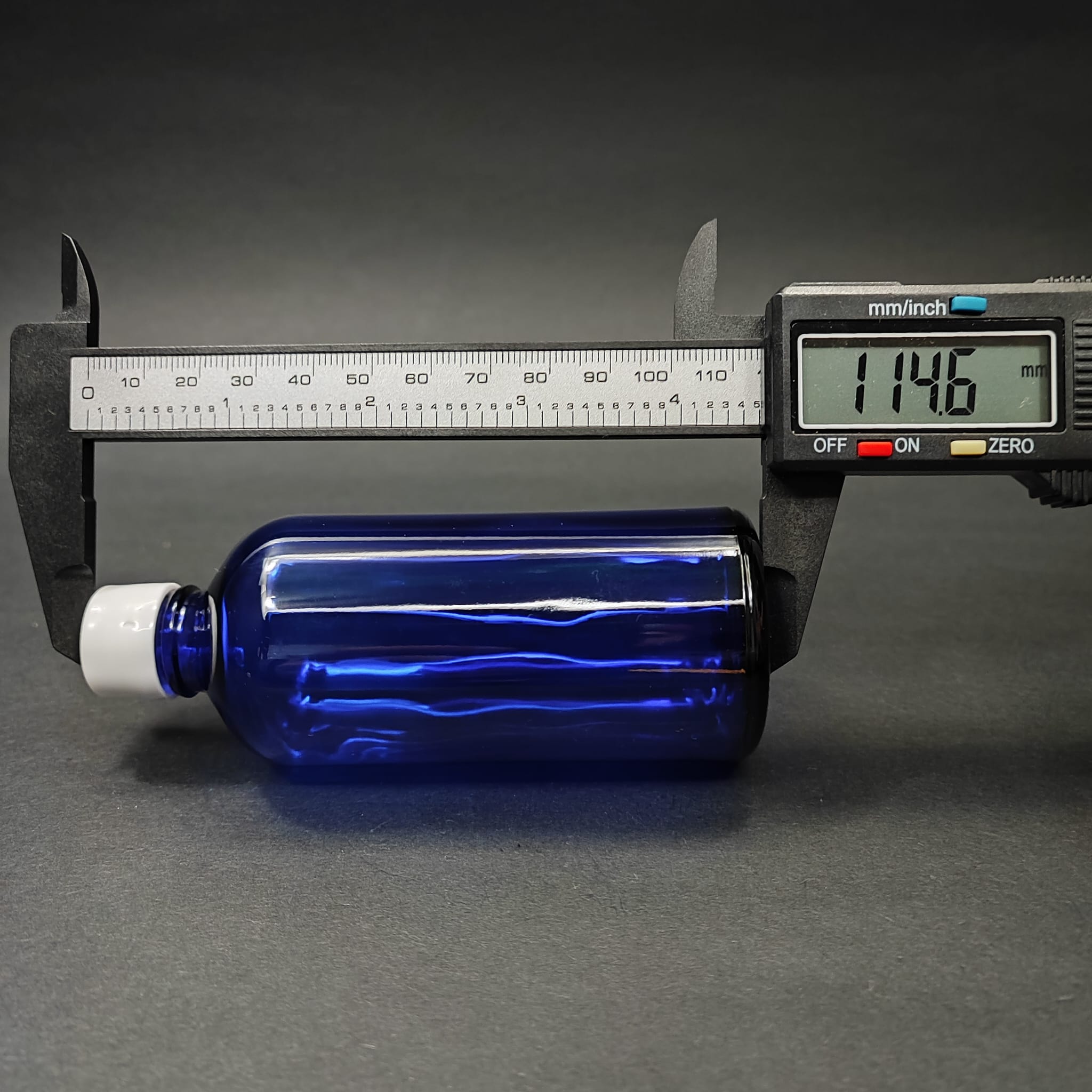 100 CC MAVİ CAM ŞİŞE + KENDİNDEN CONTALI SIZDIRMAZ BEYAZ KAPAK - 100 ML KAPAKLI CAM ŞİŞE