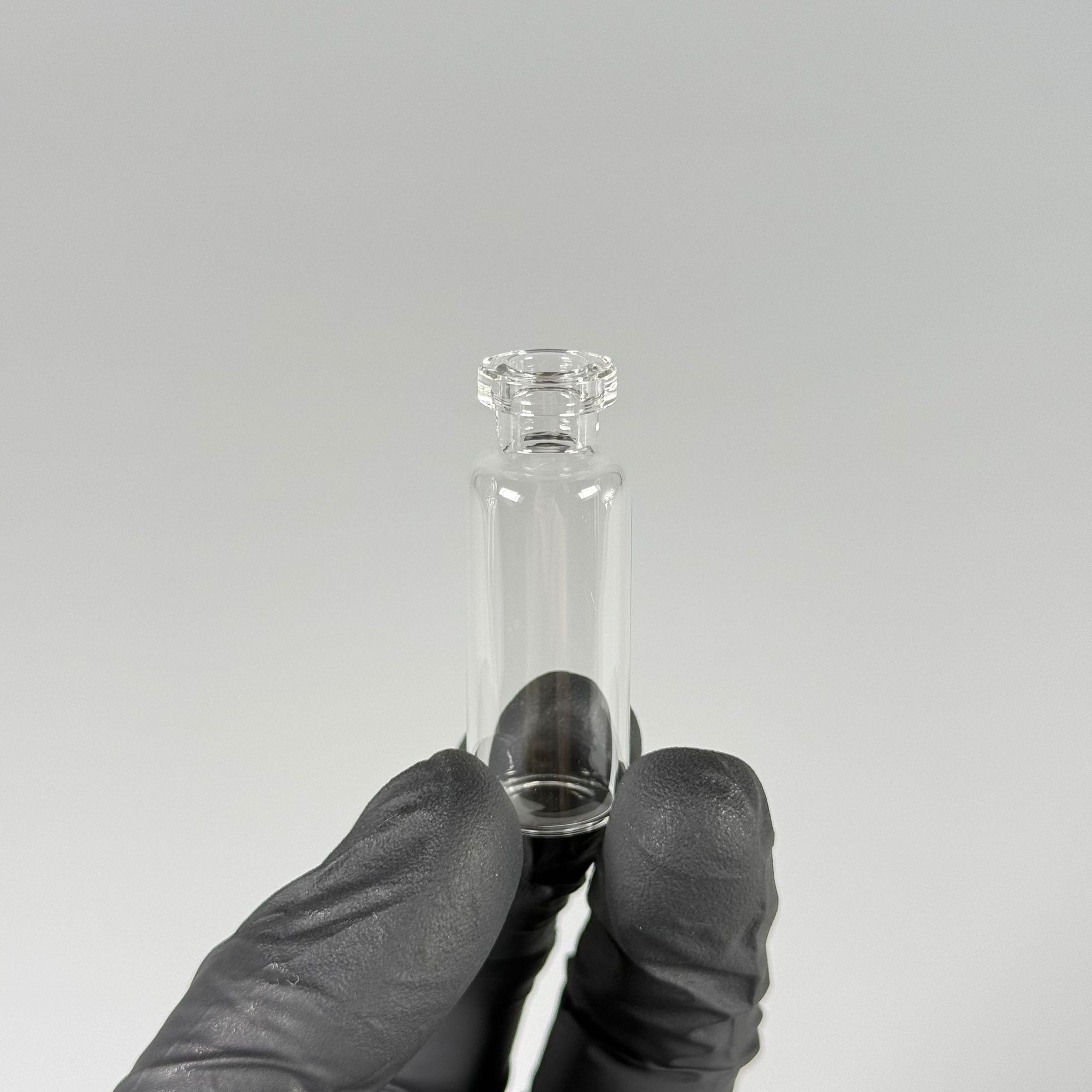 BOROSİLİKAT ŞEFFAF CAM ŞİŞE - 4 CC - 16x45 MM - ÇEKME CAM BORU FLAKON İNCE PENİSİLİN ŞİŞESİ - AĞIZ ÇAPI 13 MM