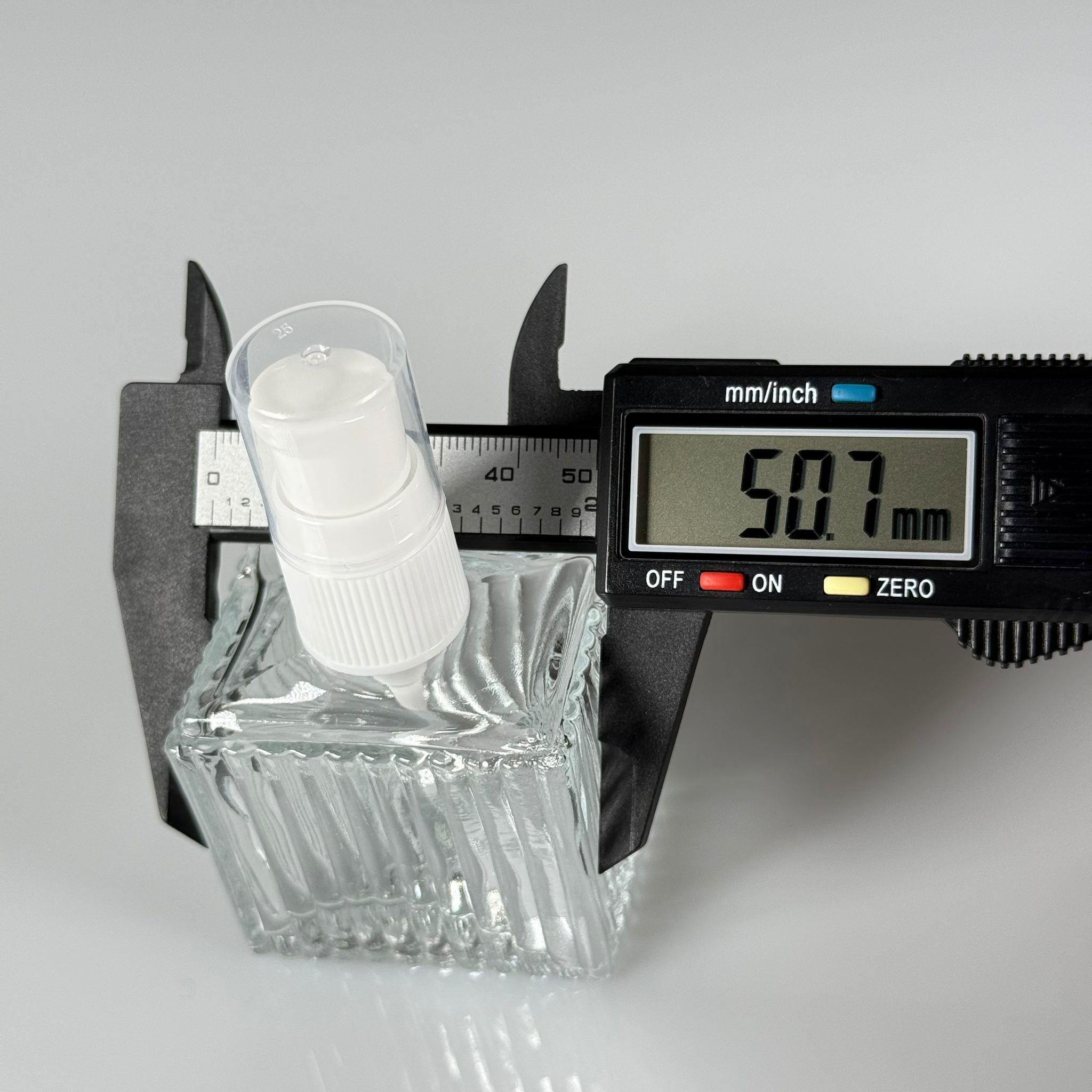 50 CC DESENLİ ÇİZGİLİ CAM ŞİŞE - BEYAZ LOSYON POMPALI - 50 ML PRESTİJLİ ŞİŞE