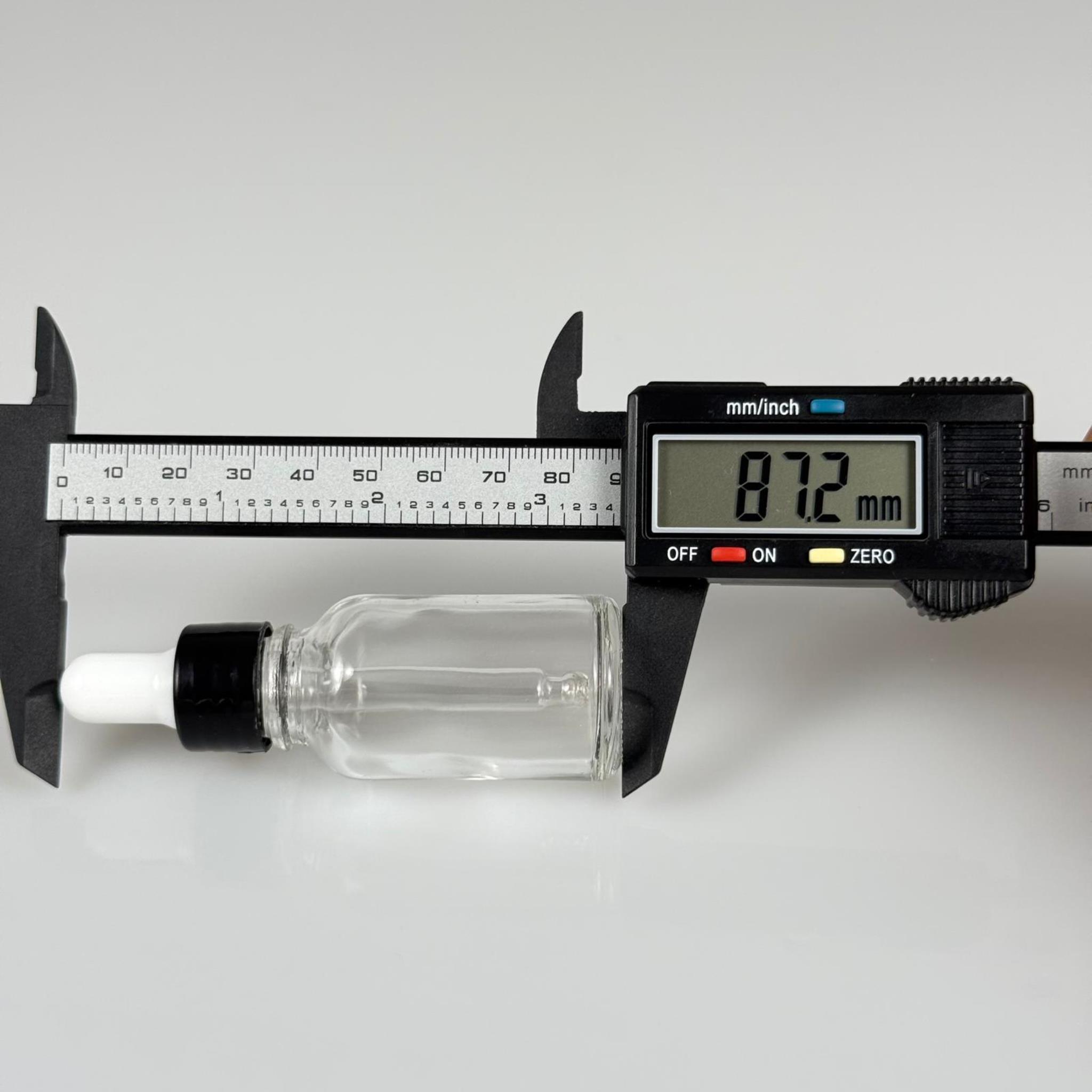 15 CC ŞEFFAF CAM DAMLALIKLI ŞİŞE - BEYAZ EMZİK + SİYAH DÜZ KAPAK + CAM PİPET TAKIM - 15 ML DAMLALIKLI ŞİŞE SETİ