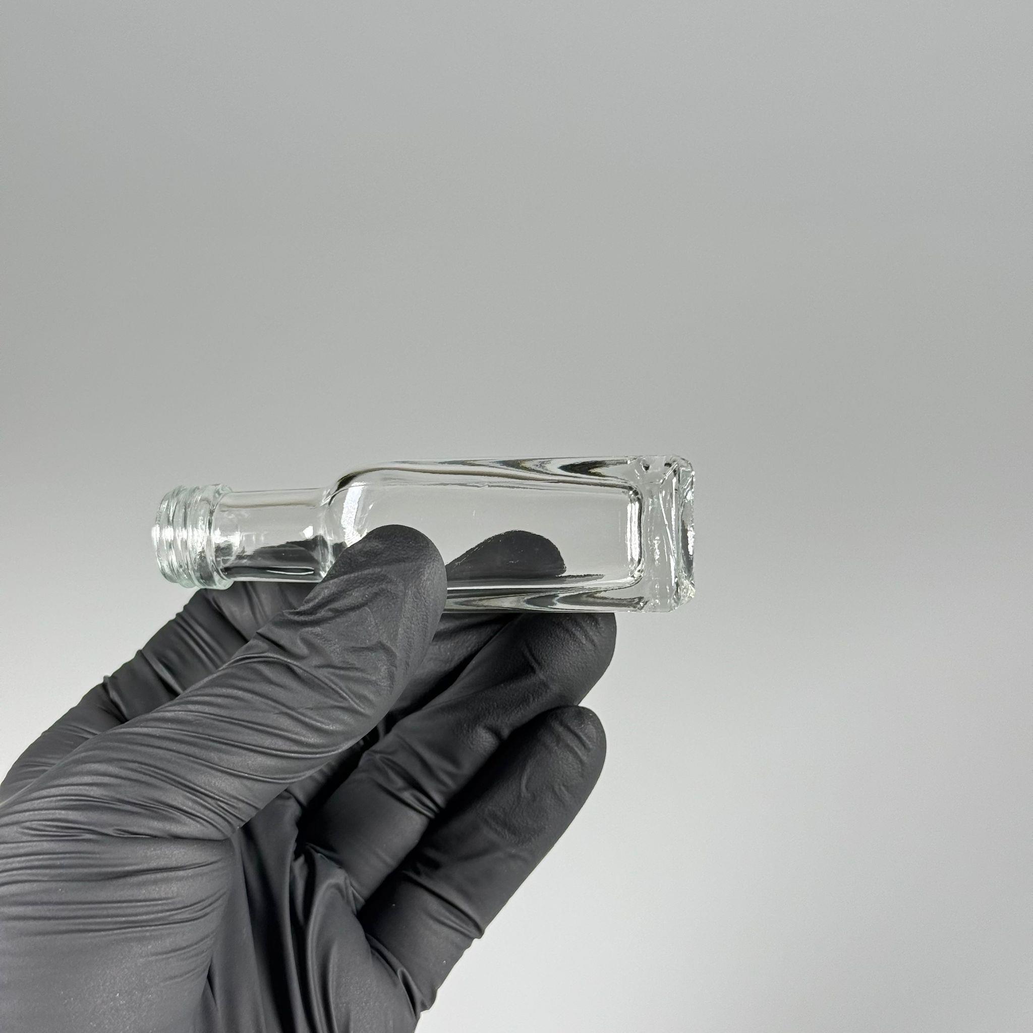 20 CC MARASKA KÖŞELİ CAM ŞİŞE KAPAKSIZ (18 AĞIZ) - 20 ml kare cam şişe