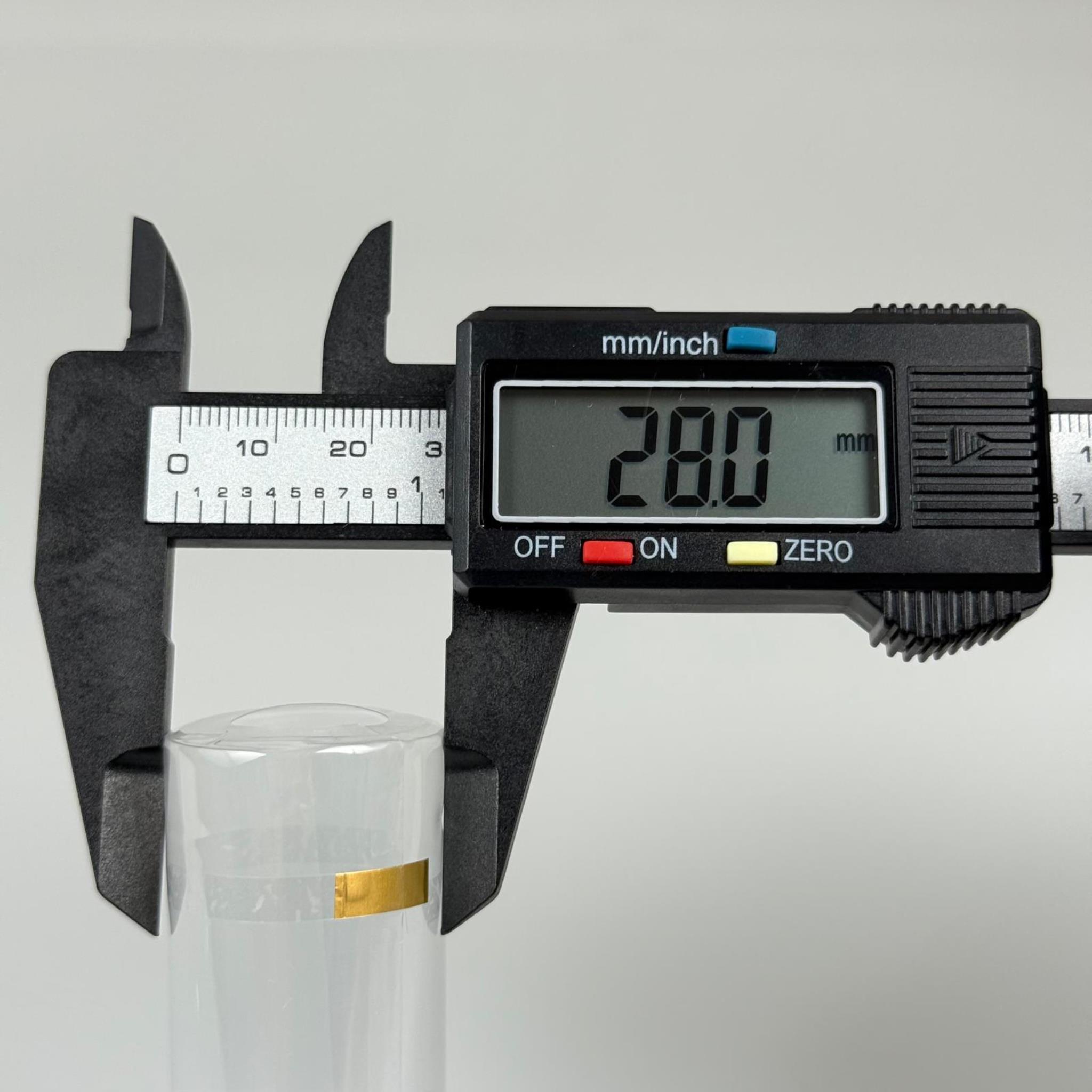 28X65 KAPŞON ŞEFFAF - ŞİŞE EMNİYET BANDI - ŞİŞE JELATİNİ - ŞİŞE AĞZI EMNİYET BANDI