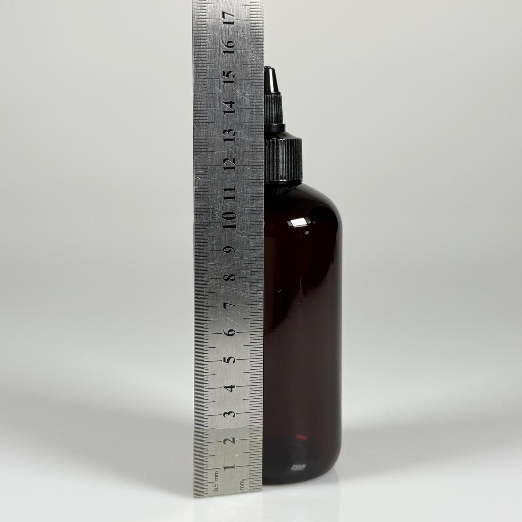 YAĞ, SOS, ACI SOS, SİRKE, SRIRACHA, MÜREKKEP, TUTKAL AKITICI VB BOŞ ŞİŞELERİ - SİYAH SİVRİ TWİST AKITICI KAPAK + 250 ML AMBER ZEYNEP PET PLASTİK ŞİŞE TAKIM