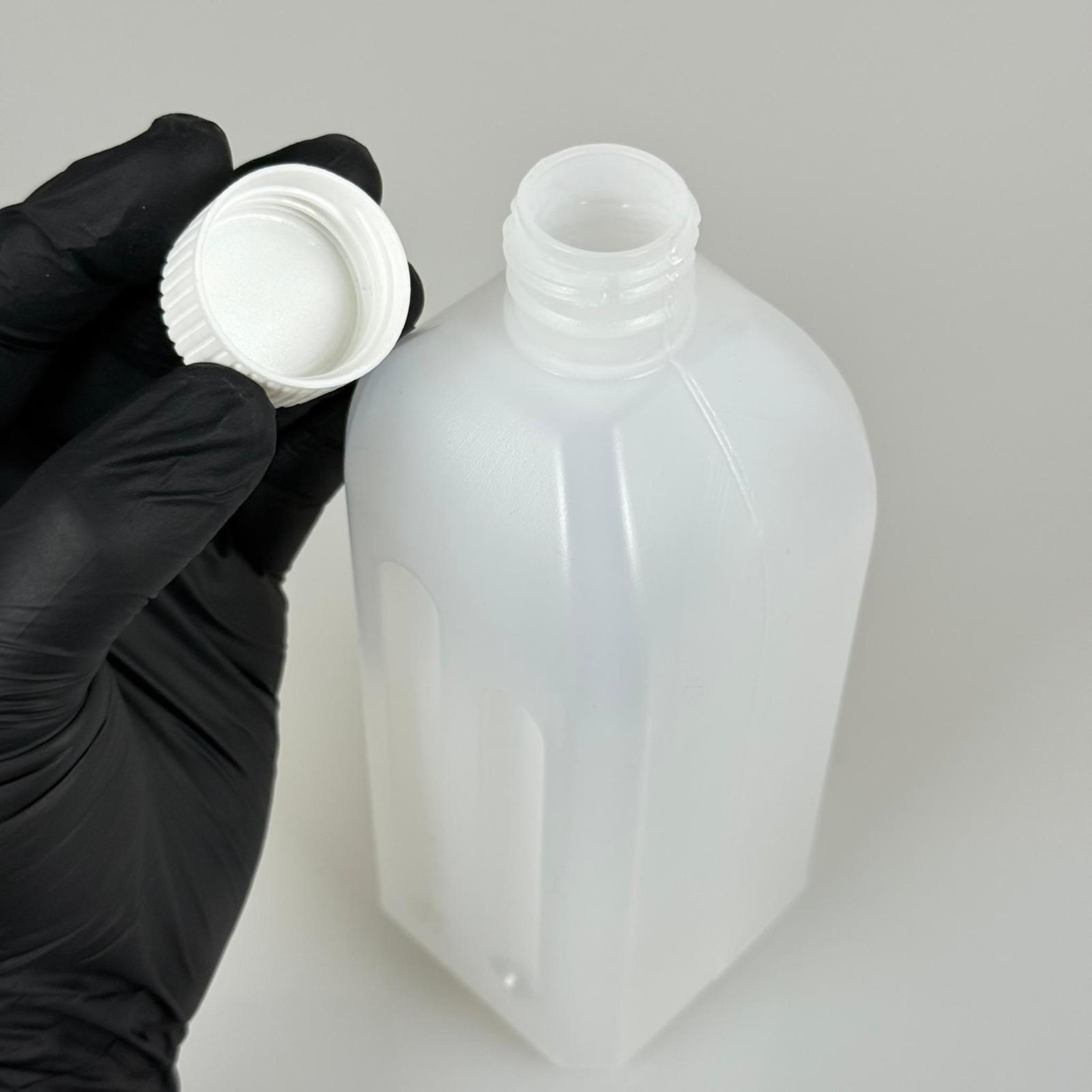 500 CC DEZENFEKTAN BİDONU - BEYAZ KAPAKLI  - 500 ML BEYAZ BOŞ DEZENFEKTAN BİDONU