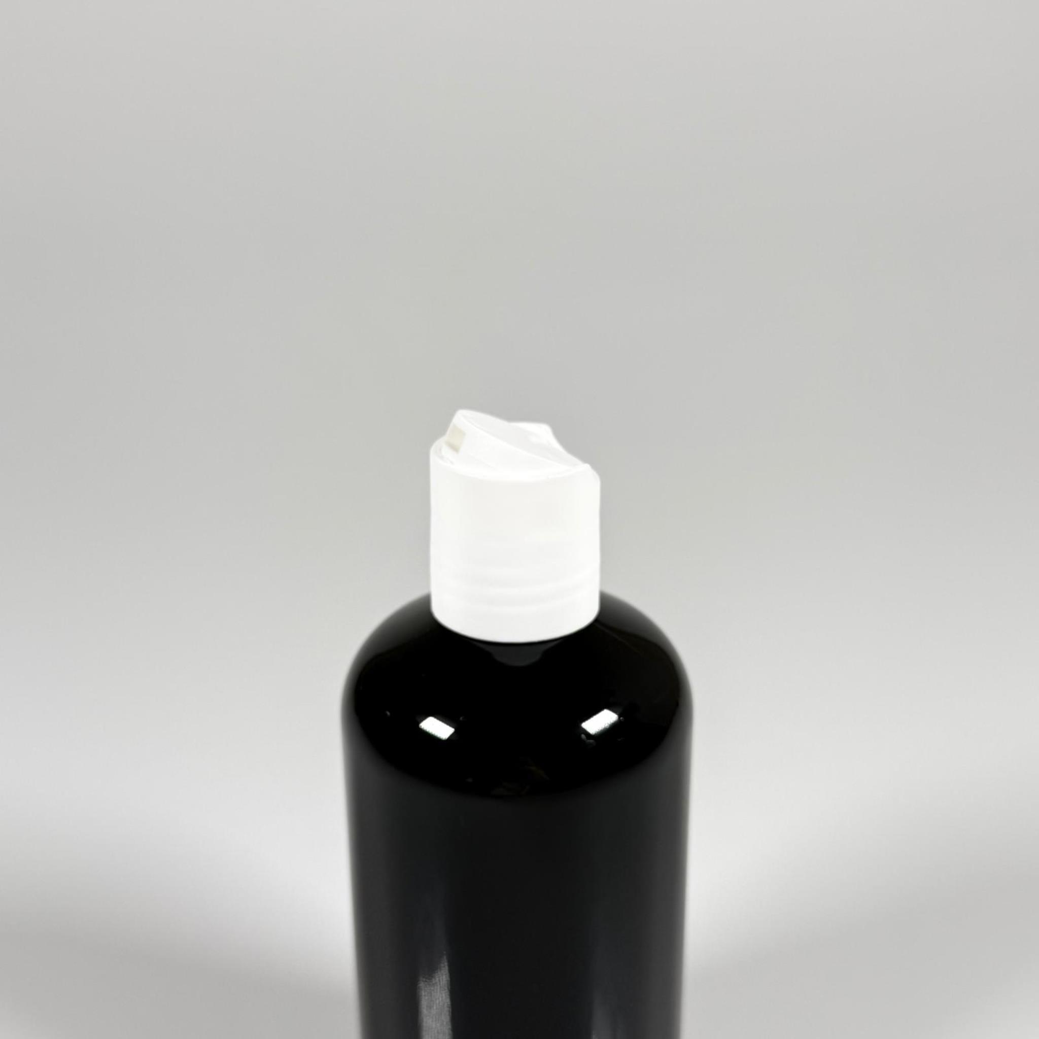 250 CC SİYAH PLASTİK ŞİŞE ZEYNEP MODEL - BEYAZ DİSKTOP AKITICILI KAPAKLI - 250 ML TOMBUL ŞAMPUAN PET ŞİŞE