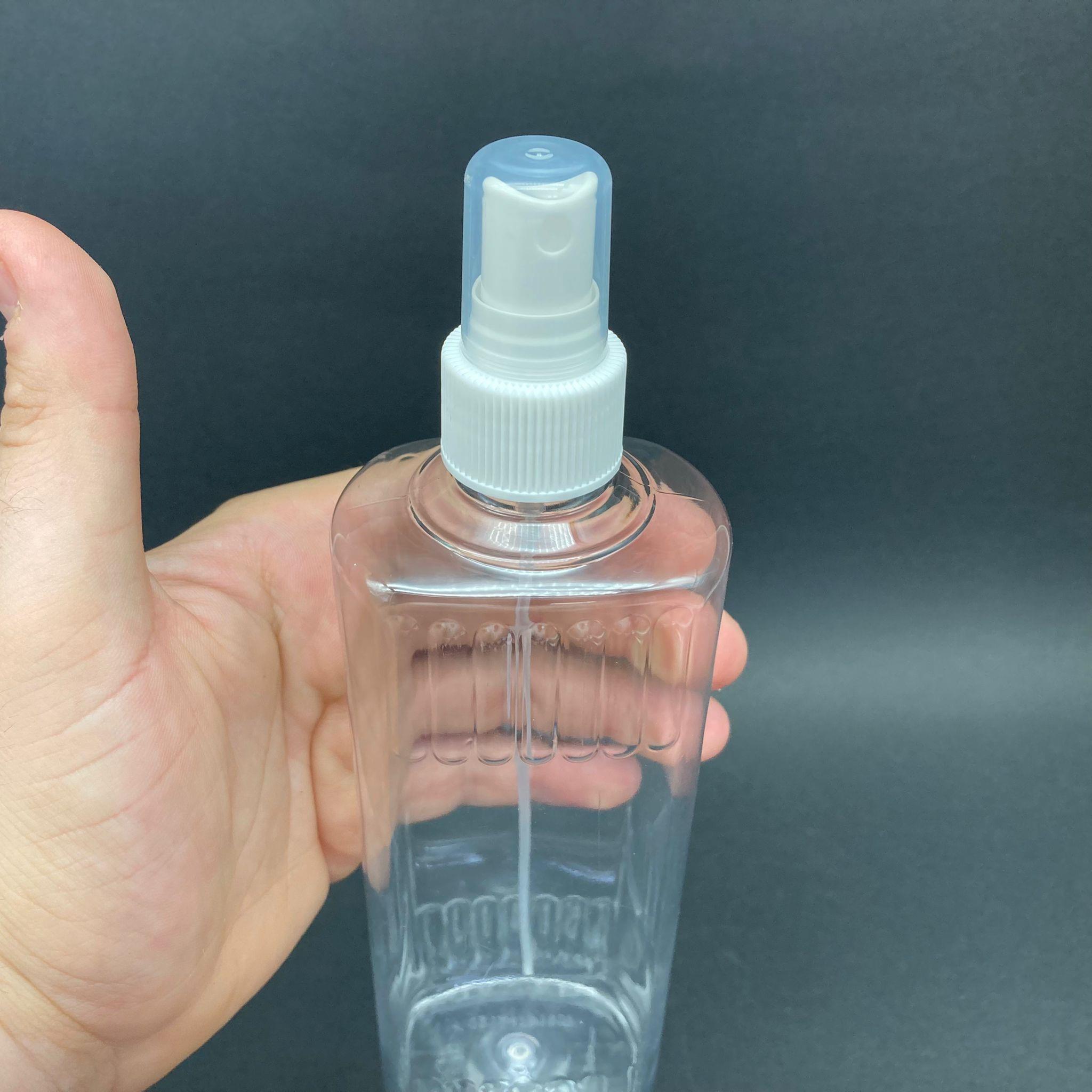 400 CC YASSI MODEL PET ŞİŞE -BEYAZ SPREYLİ - 400 ML PLASTİK SPREYLİ ŞİŞE