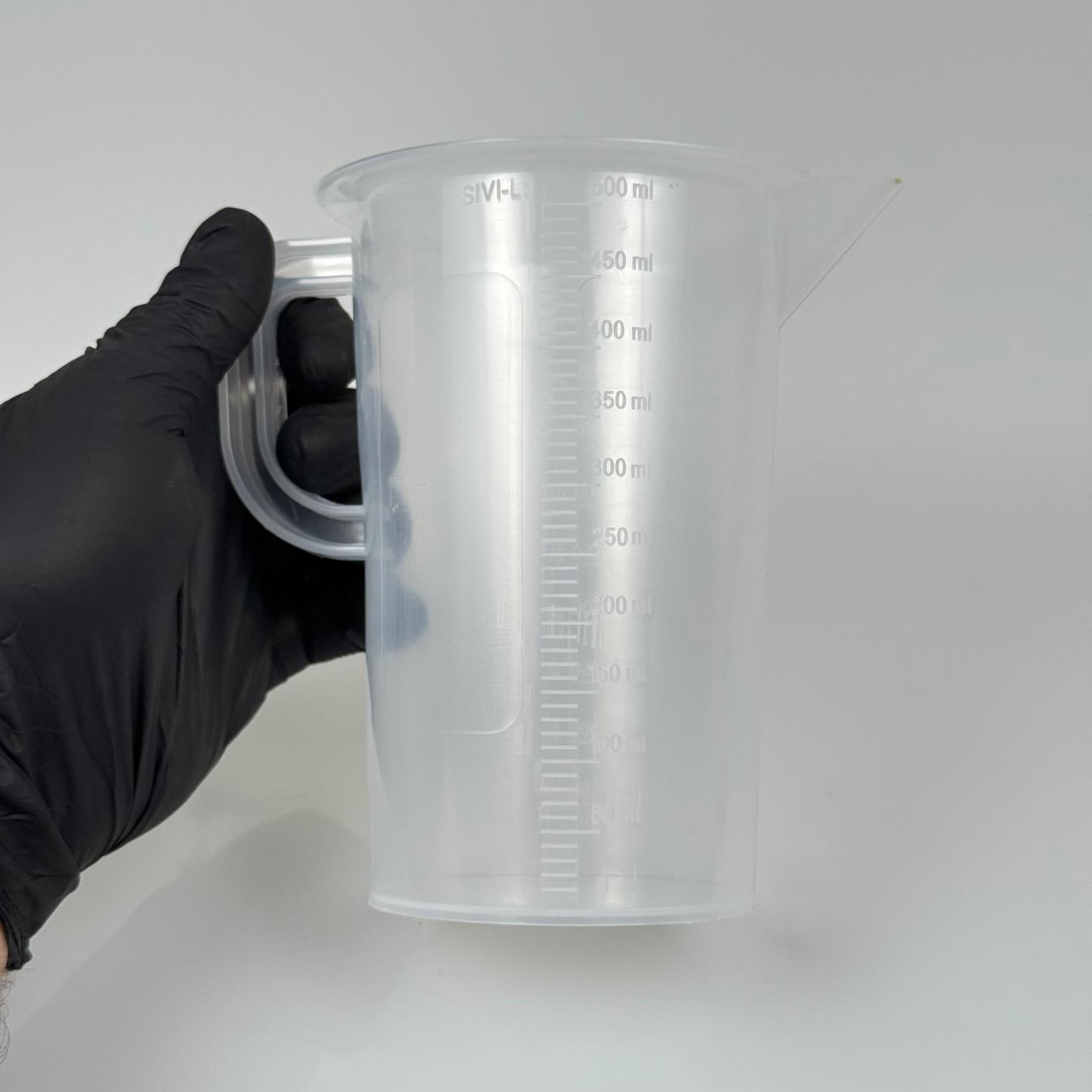 500 ML SIVI , 400 GR TOZ İÇİN ÖLÇÜ KABI - SAĞLAM SAPLI PLASTİK ÖLÇÜ KABI