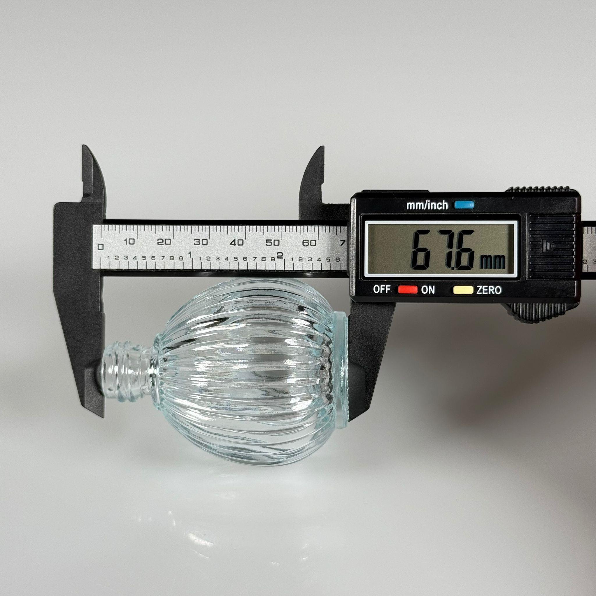 50 CC TOP ÇİZGİLİ CAM ŞİŞE KAPAKSIZ 18 MM AĞIZ